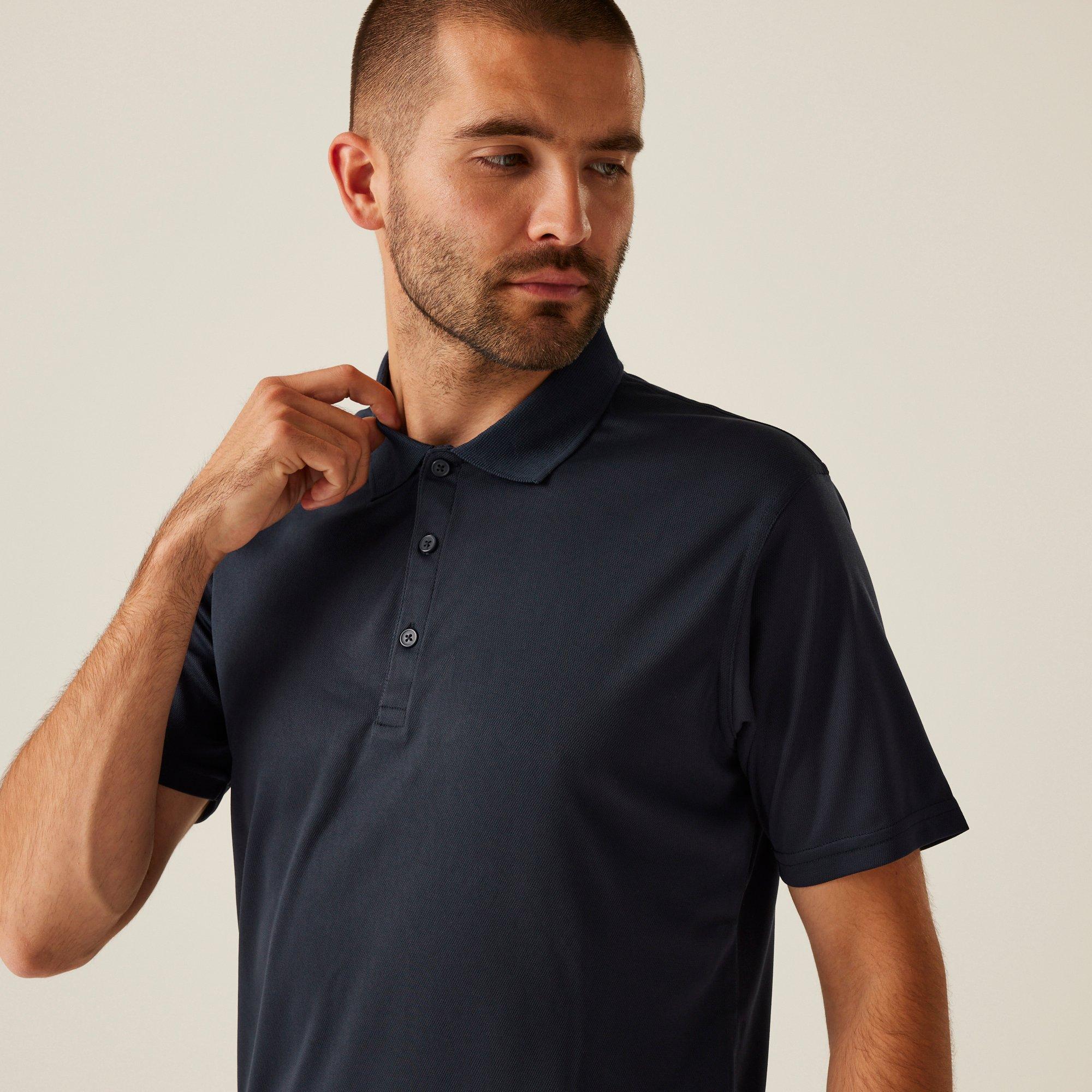 Navy - Regatta - Men's Short Sleeve Polo Shirt - 4