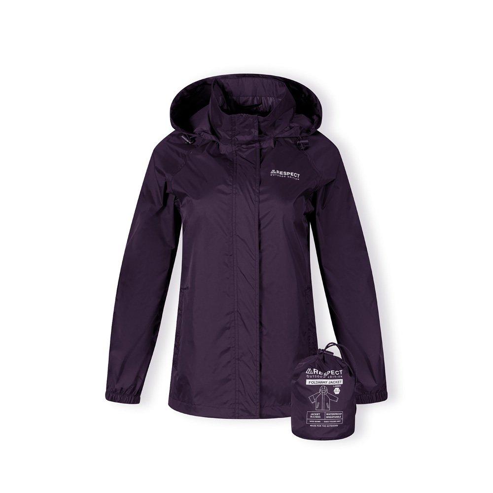 Minoti Women's Packaway Waterproof Jacket 36-48 Purple - 12 (M)