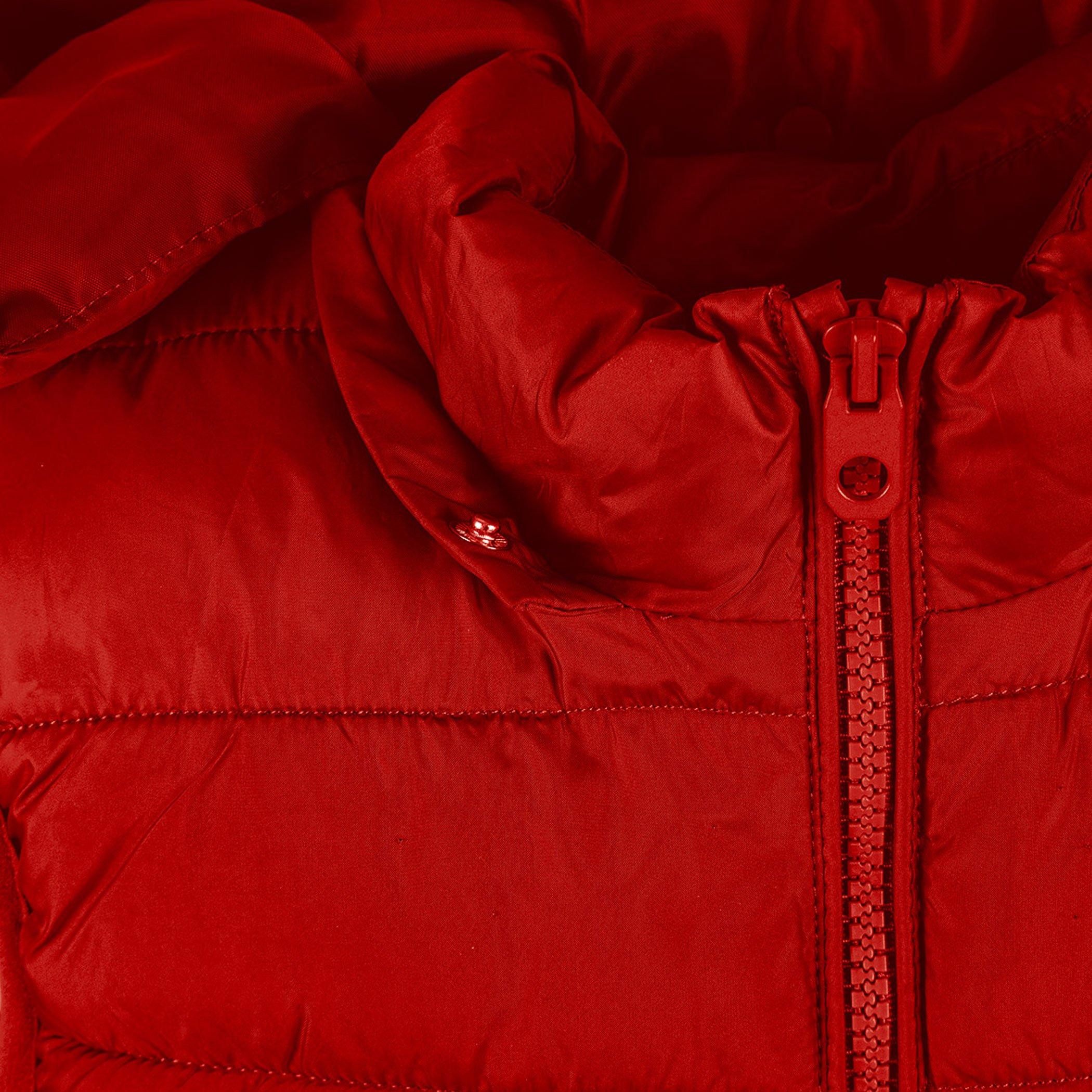 Rojo - Minoti - Boys padded gilet detachable hood red - 6