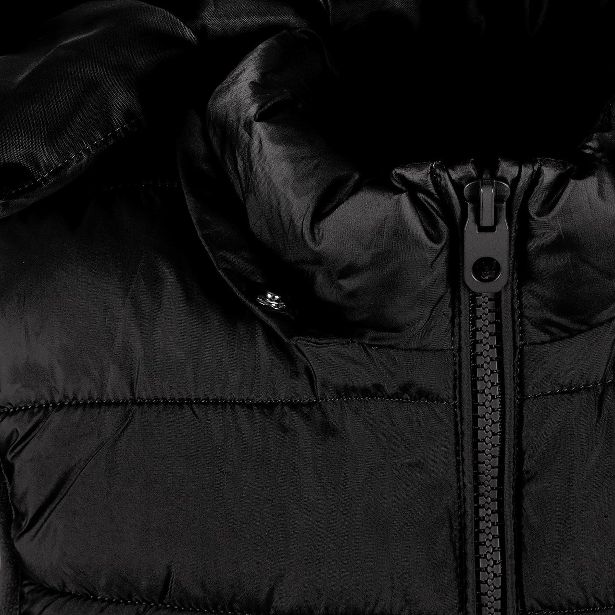 Zwart - Minoti - Boys padded gilet detachable hood black - 7