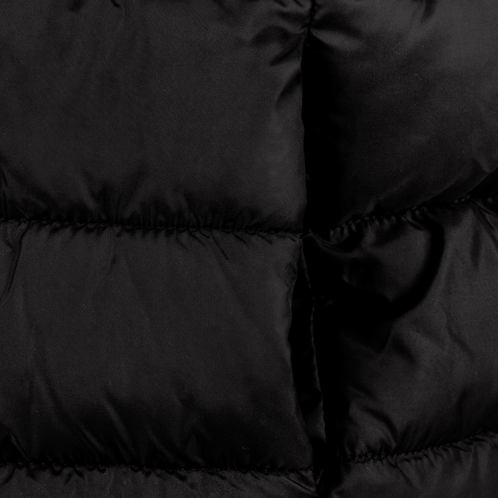 Noir - Minoti - Girls quilted gilet detachable hood black - 5