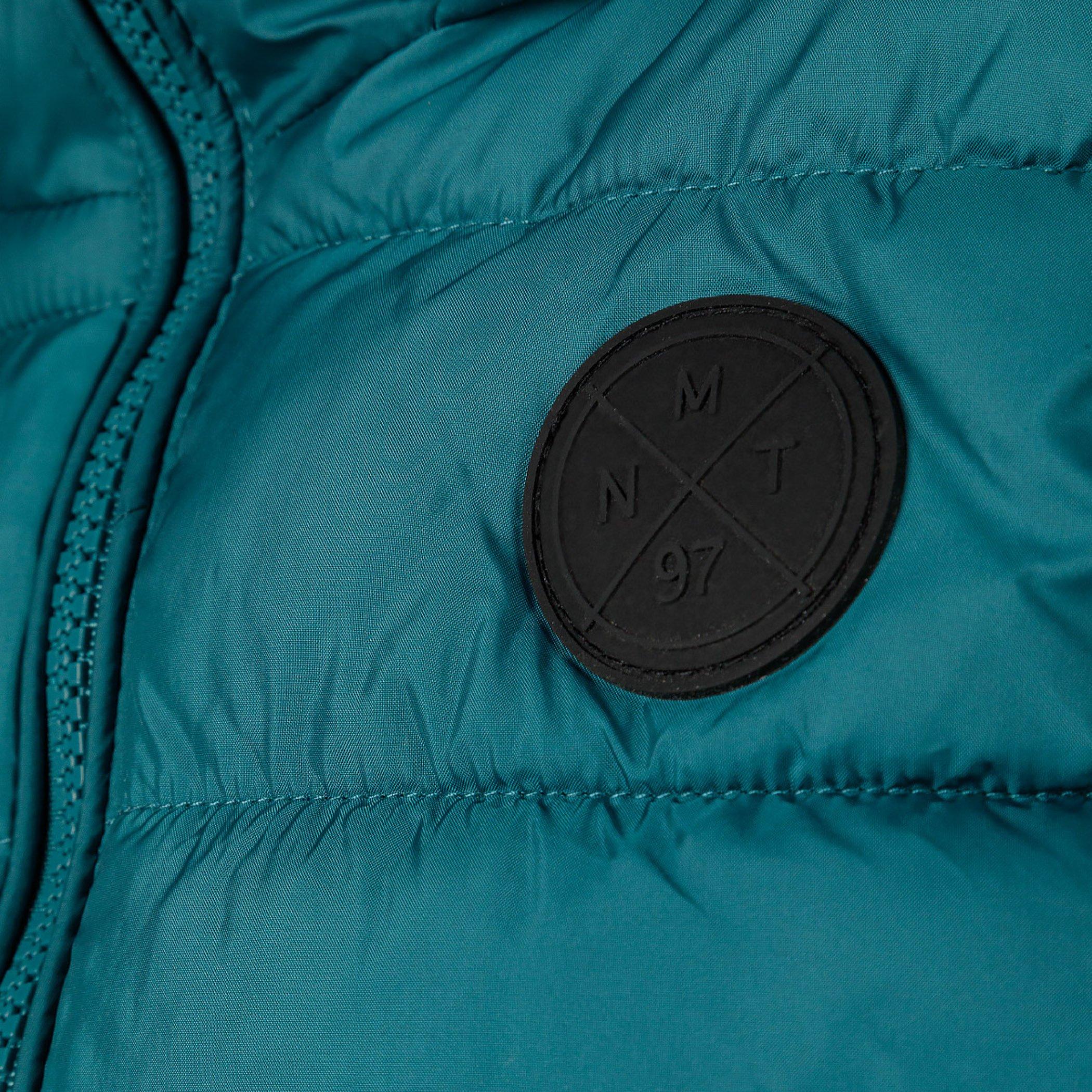 Verde azulado - Minoti - Boys padded gilet detachable hood turquoise - 7