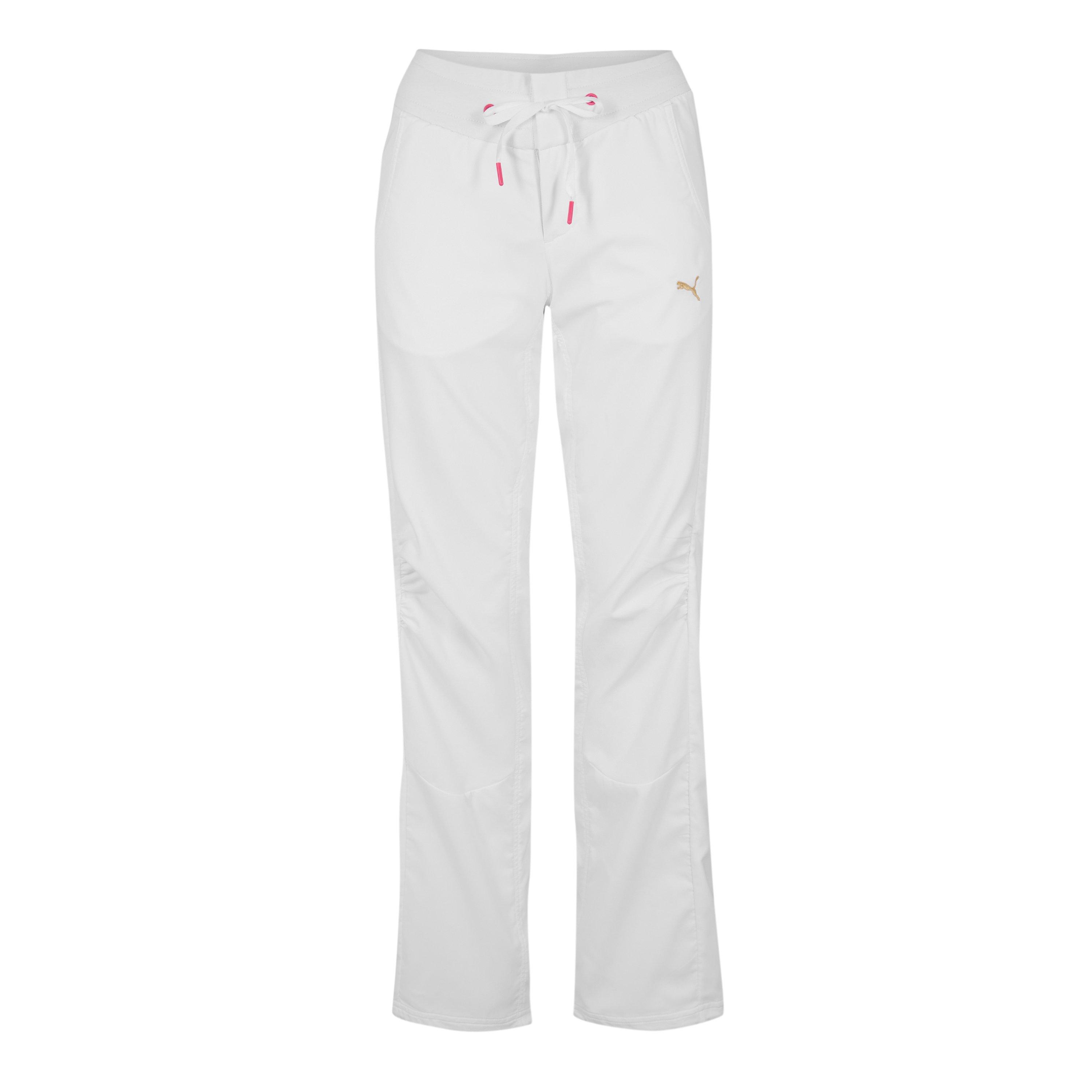 Puma Women's Ft Woven Pants - White - 10 (S)