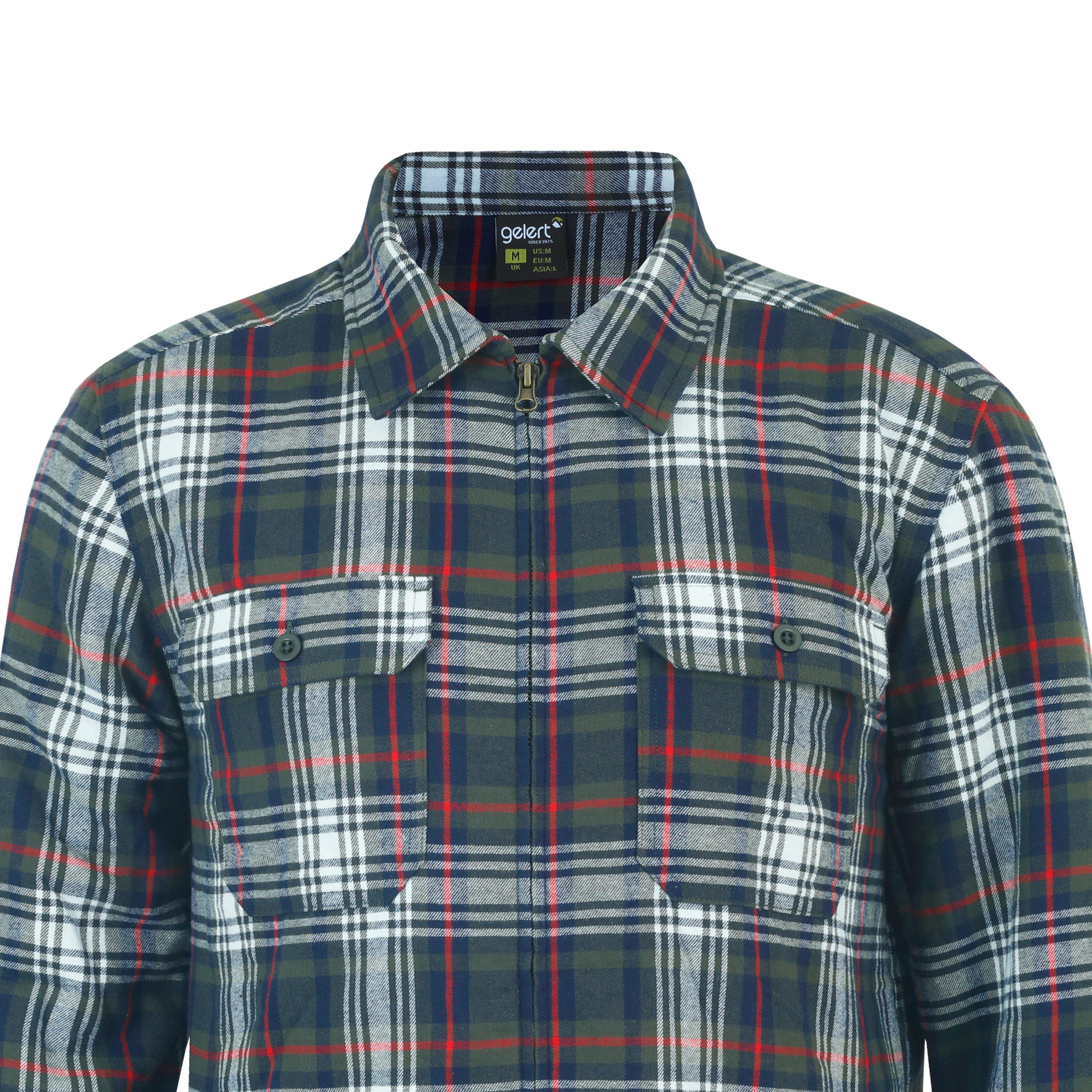 Green - Gelert - Long Sleeve Flannel Shirt Mens - 4