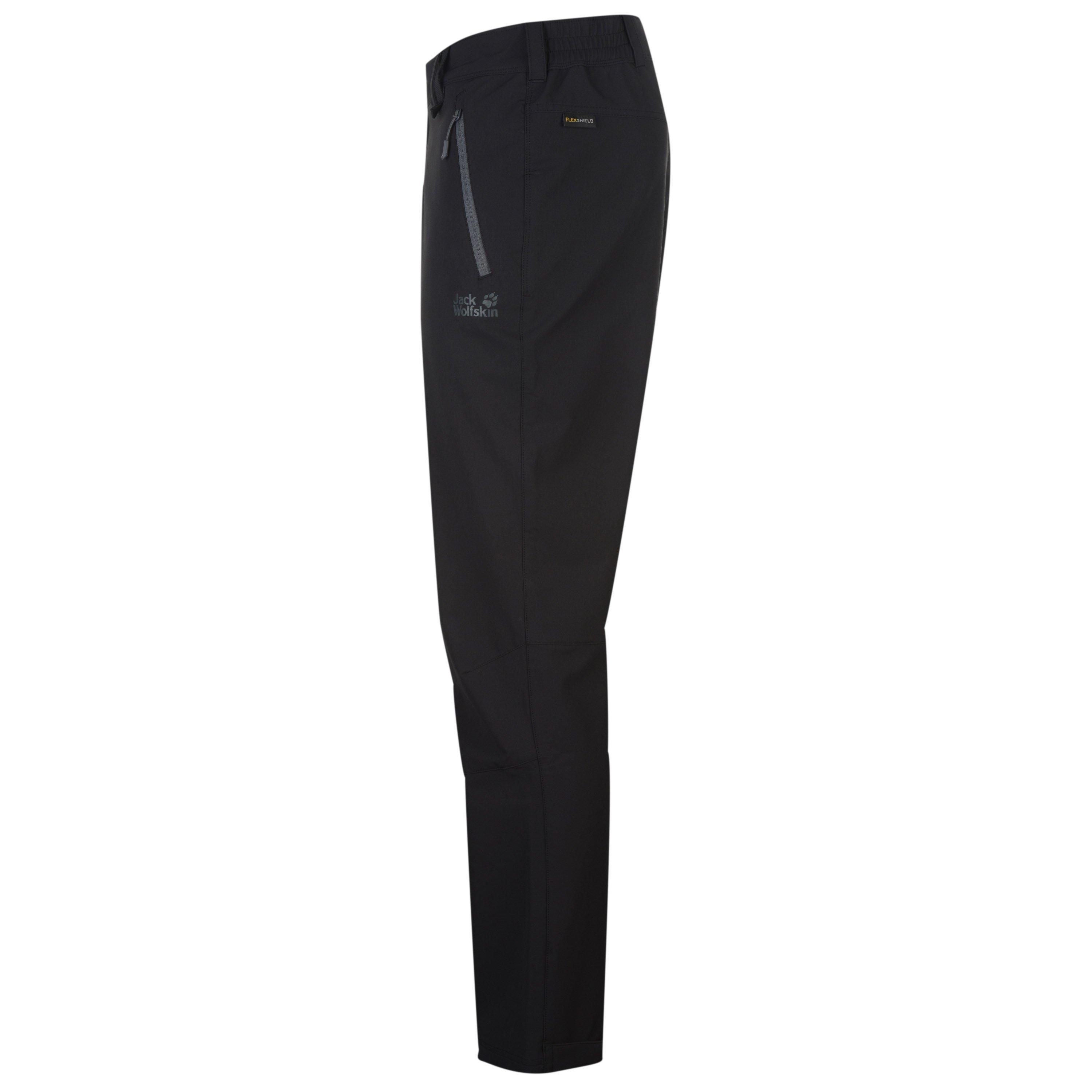 Black - Jack Wolfskin - Activate XT Walking Trousers Mens - 3