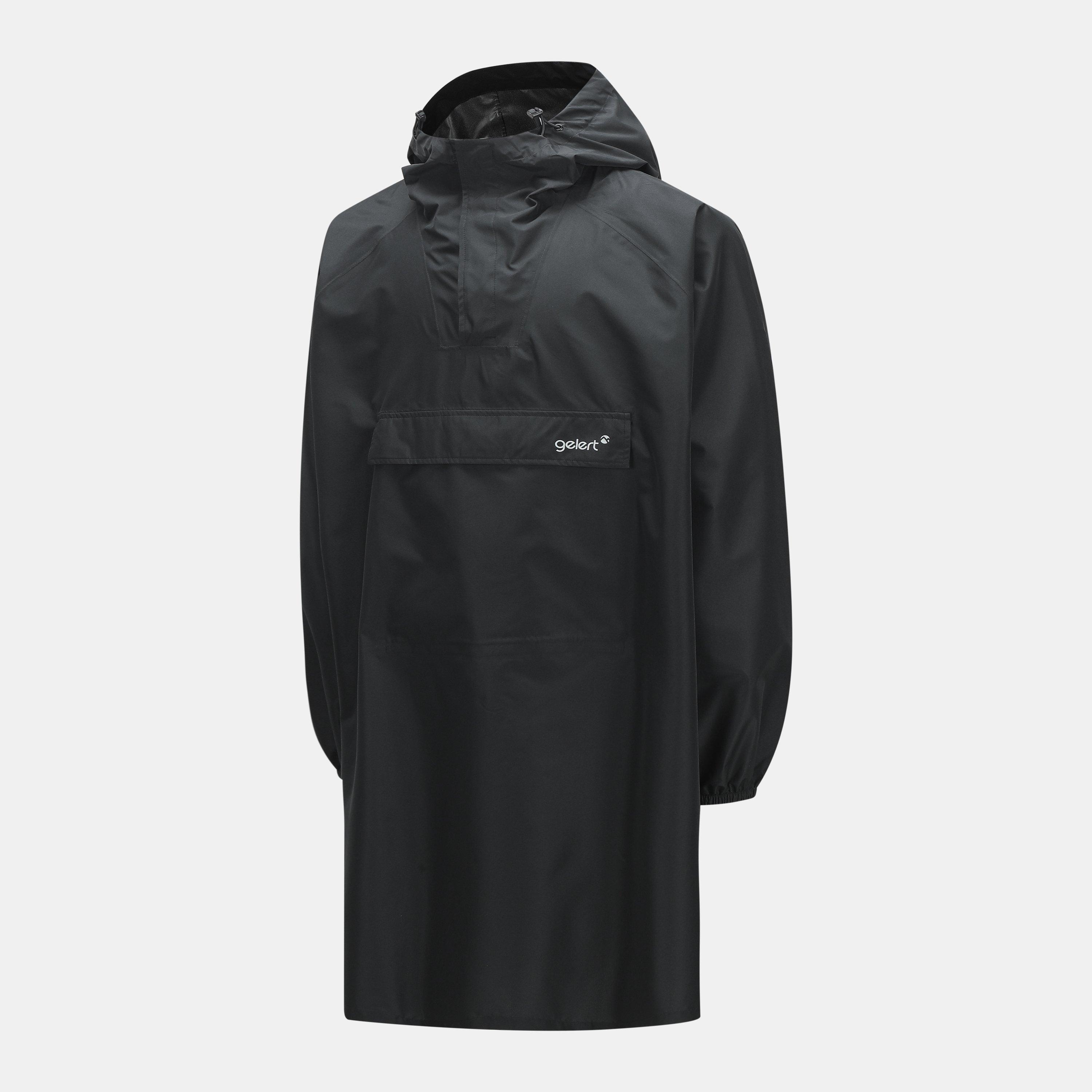 Preto - Gelert - Men's Long Length Waterproof Hooded Poncho - 3