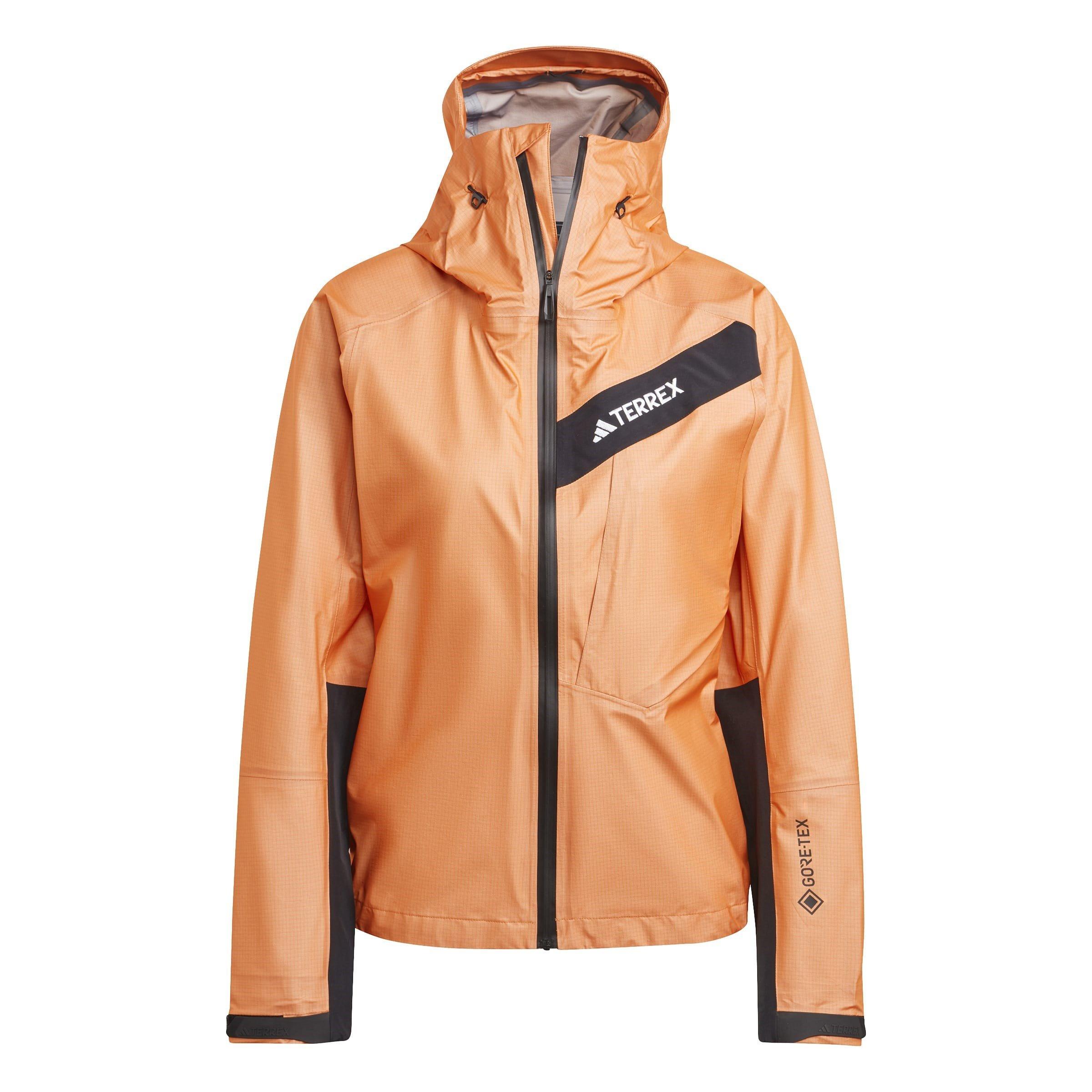 Adidas Women's Track Waterproof Jacket - Impact Orange - 16 (XL)