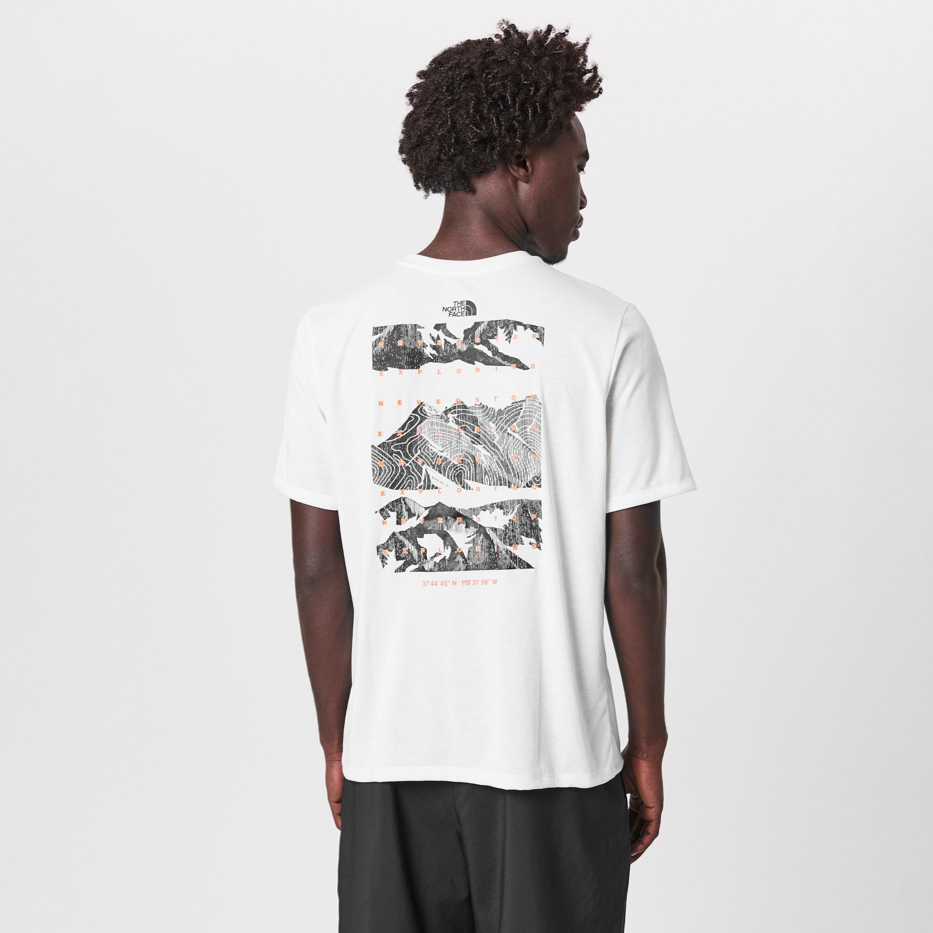 Duna Bianca - The North Face - Men's Foundation Mountains Faces Short-Sleeve Performance T-Shirt - 3