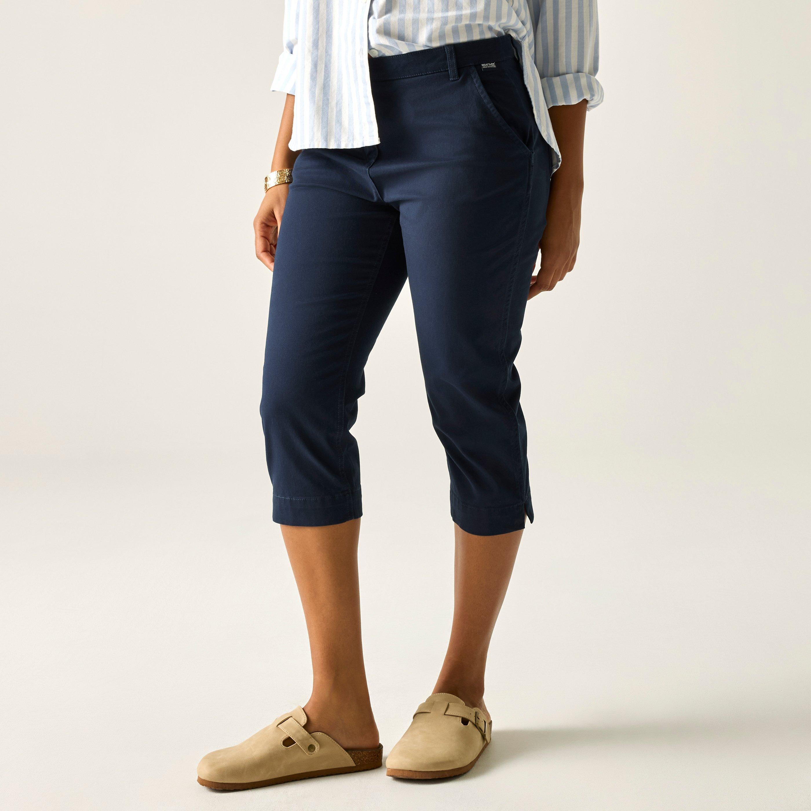 Navy - Regatta - Women's Bayletta Capri Walking Trousers - 1