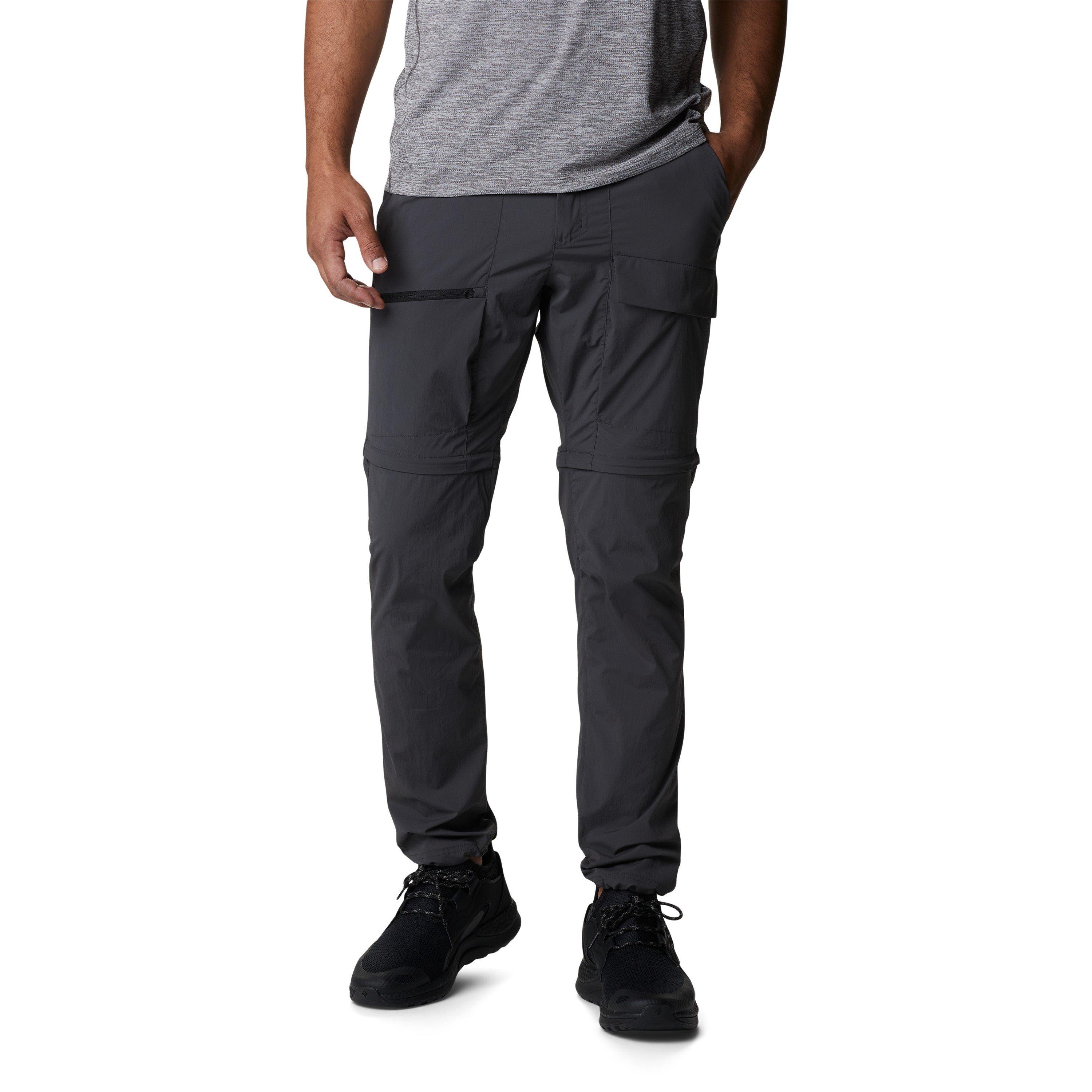 Grey - Columbia - Maxtrail Lite Convertible Walking Trousers Mens - 1