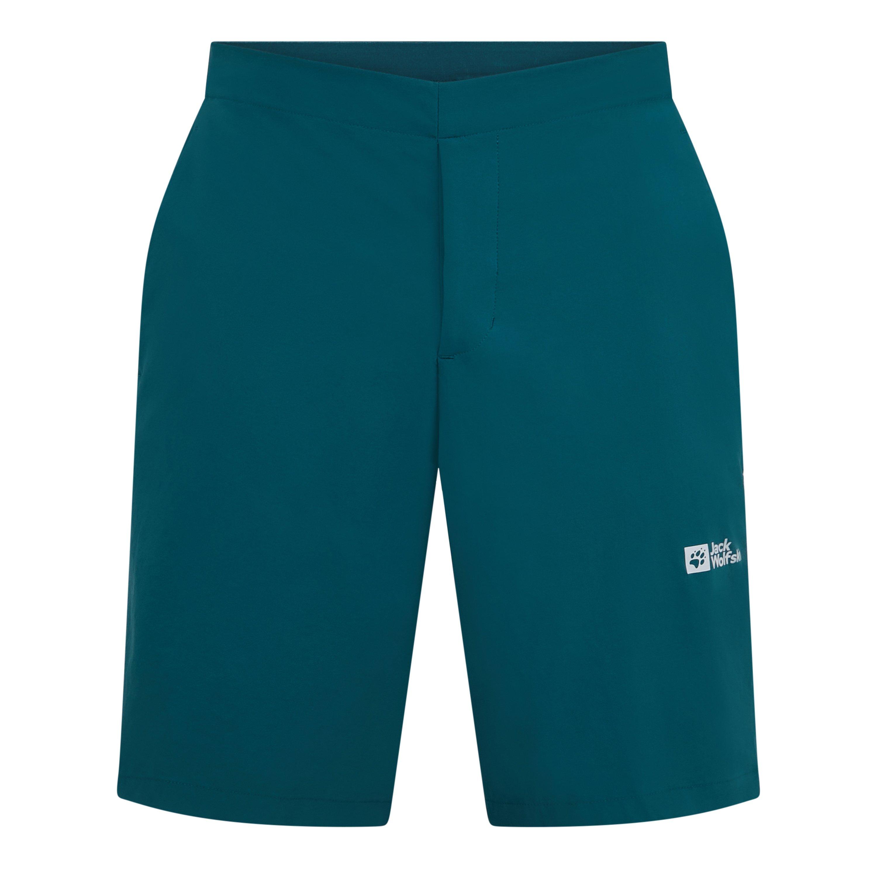 Jack Wolfskin Men's Jwolfskin Prelight Fleece Jogger Shorts - Green - Large