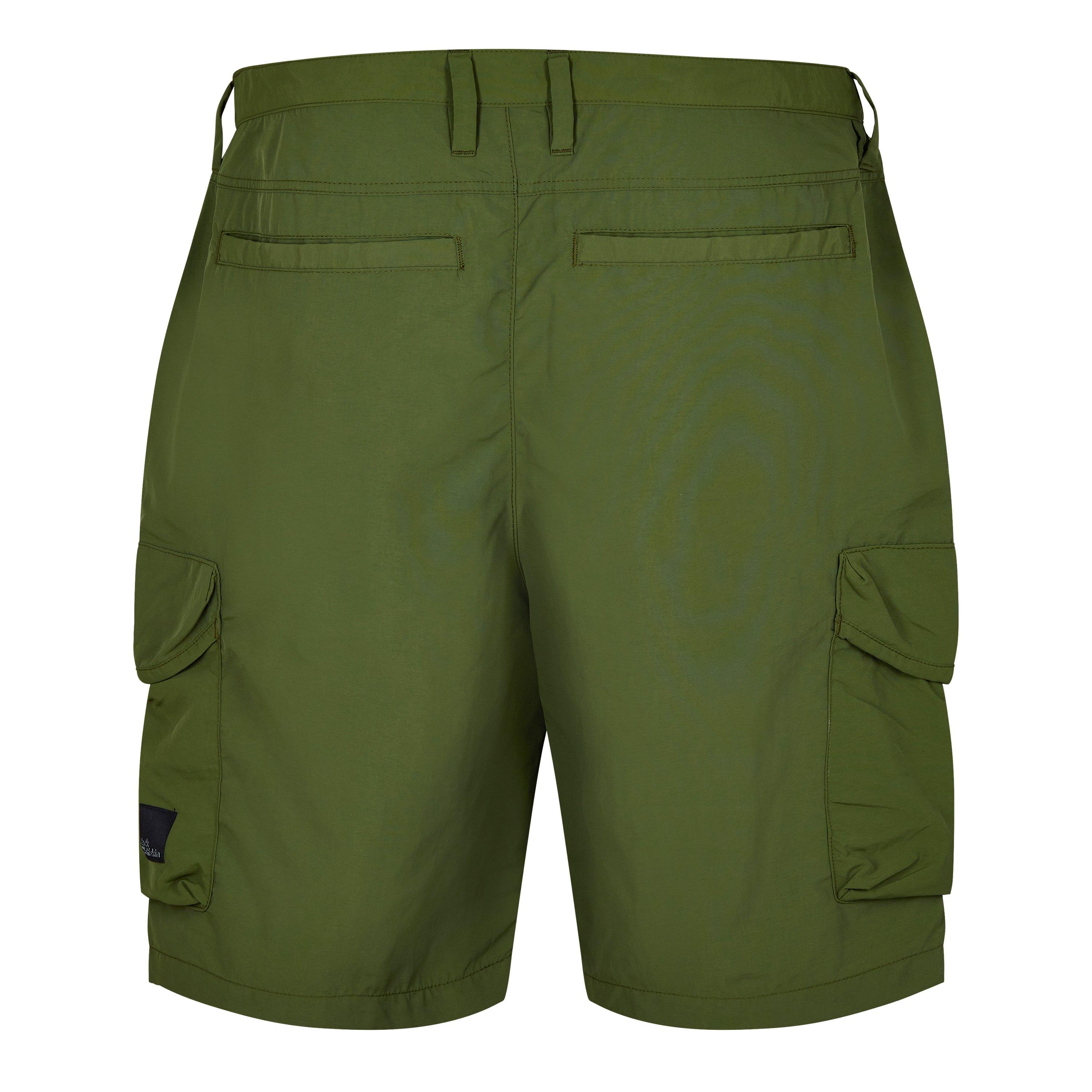 Green - Jack Wolfskin - Kalahari Fleece Jogger Shorts - 7
