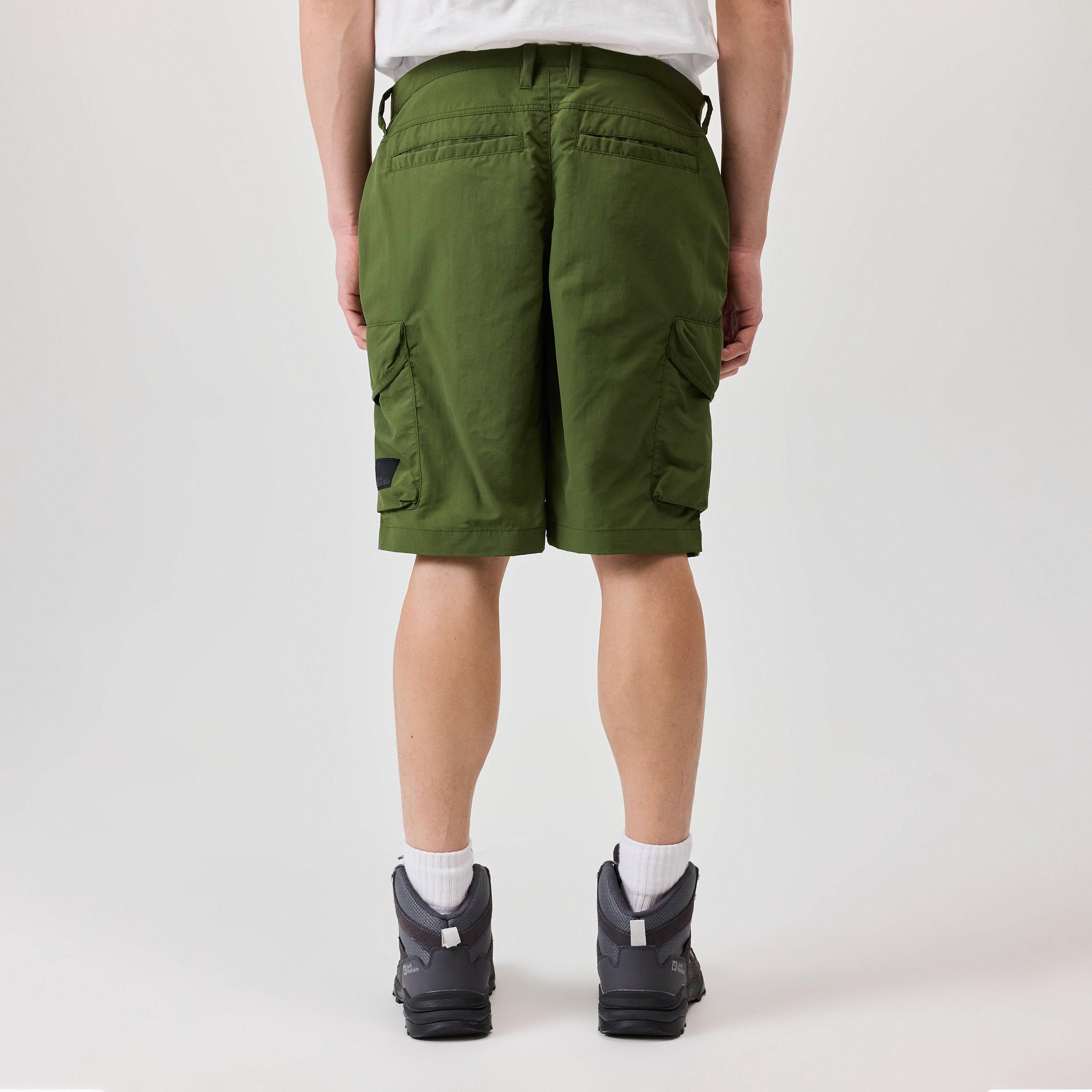 Green - Jack Wolfskin - Kalahari Fleece Jogger Shorts - 3