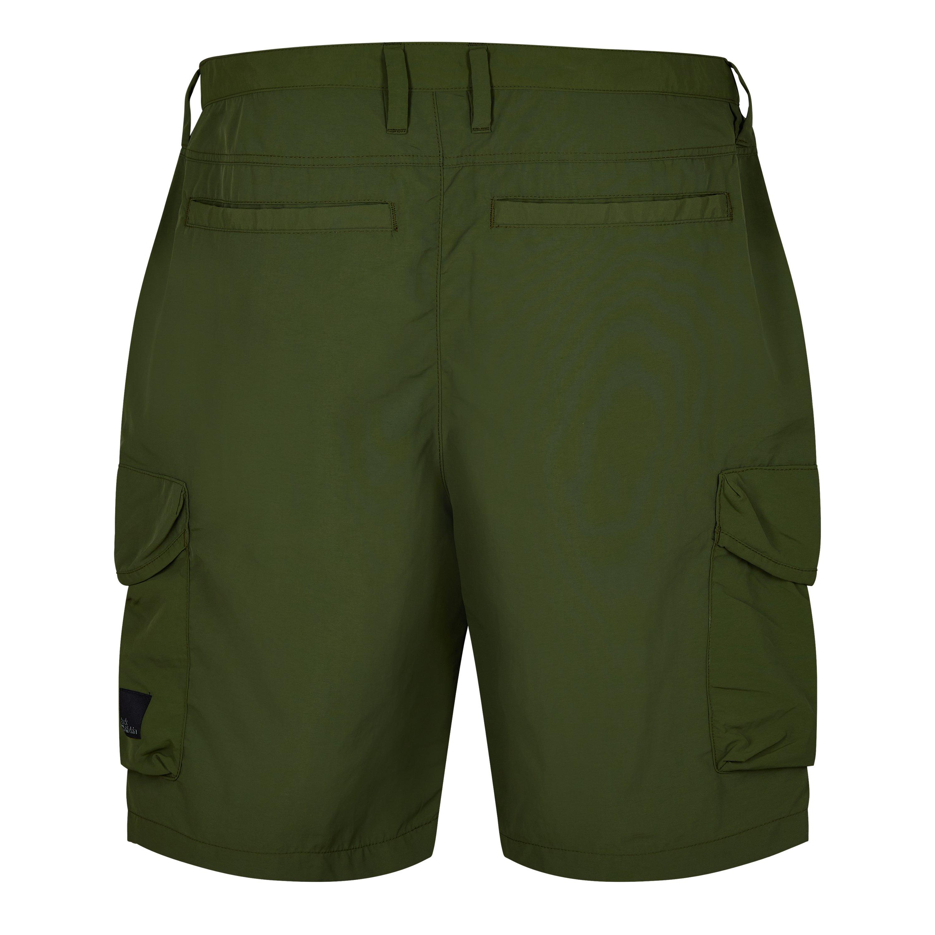 Green - Jack Wolfskin - Kalahari Fleece Jogger Shorts - 5
