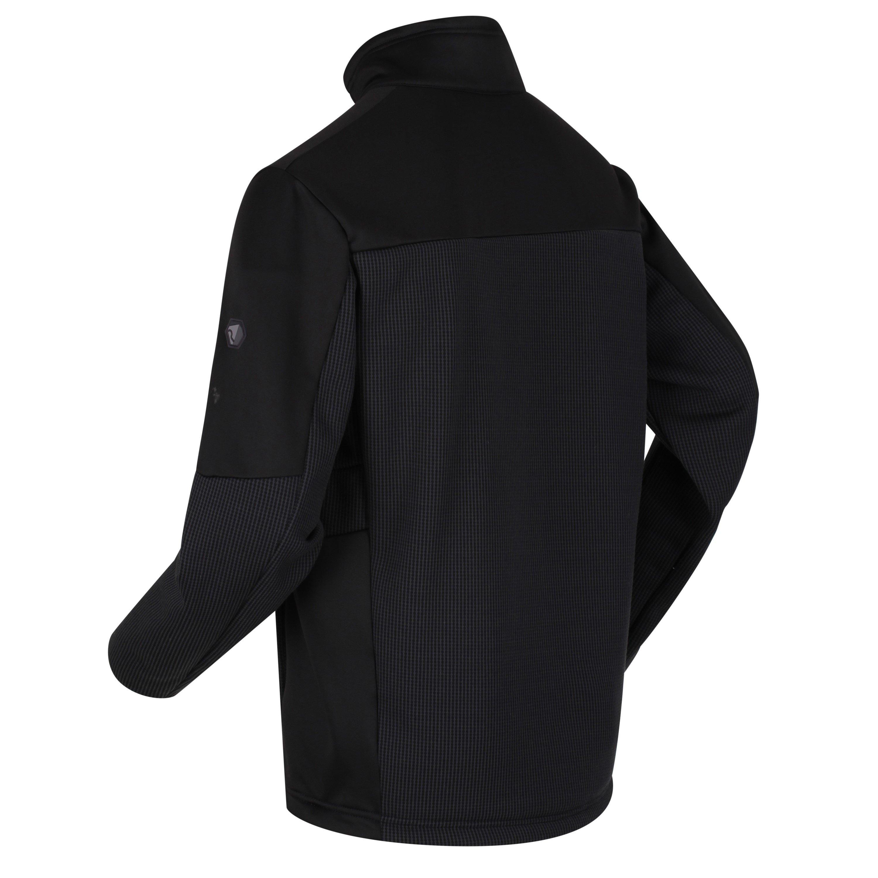 Rhino/Black - Regatta - Men's Highton Full-Zip Fleece Fabric - 2