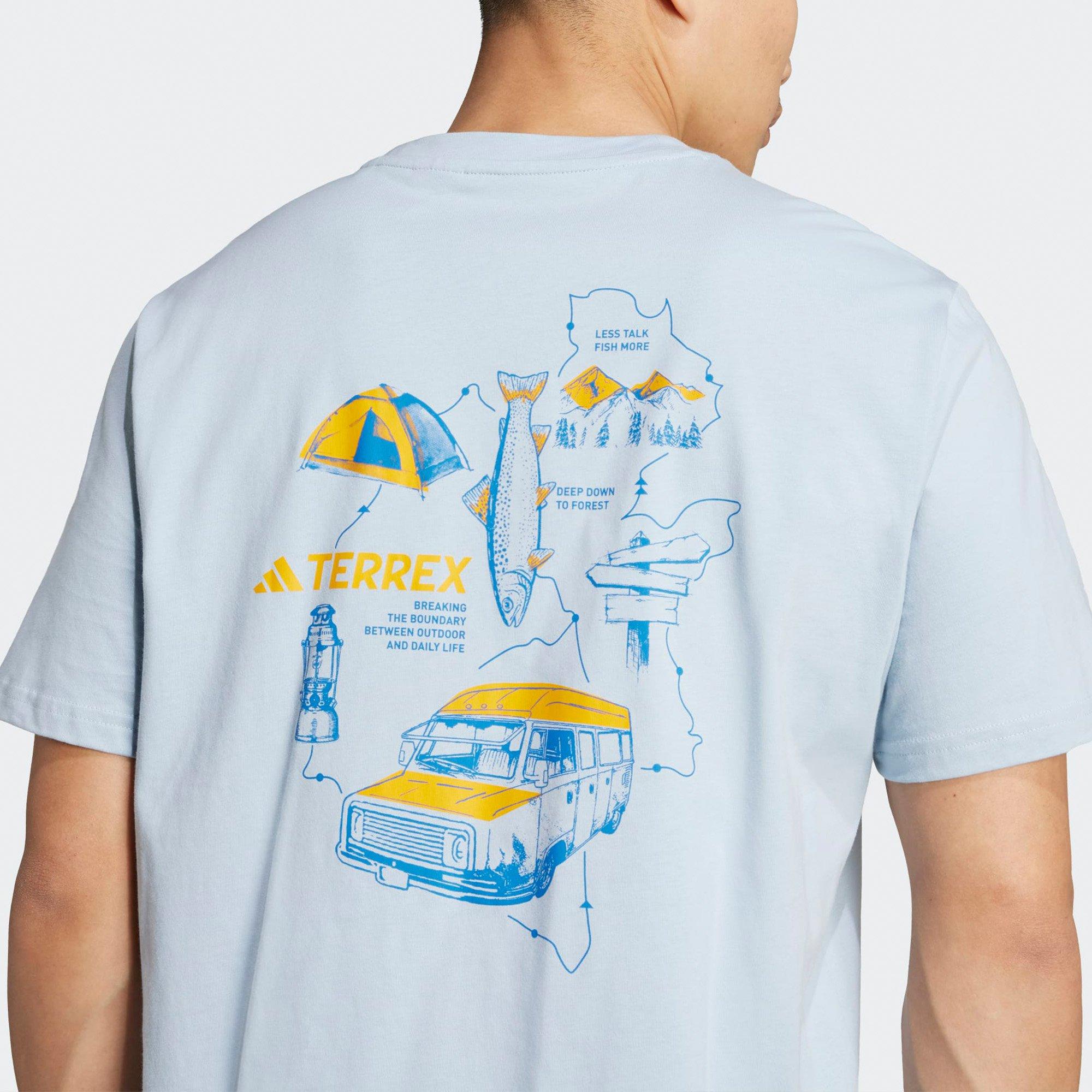 Wonder Blue - adidas - adidas Mens Terrex Polygiene Graphic T-Shirt - 4