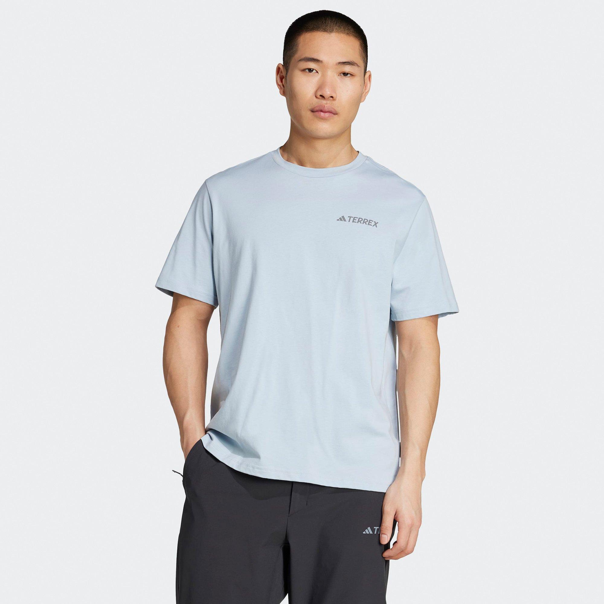 Wonder Blue - adidas - adidas Mens Terrex Polygiene Graphic T-Shirt - 5