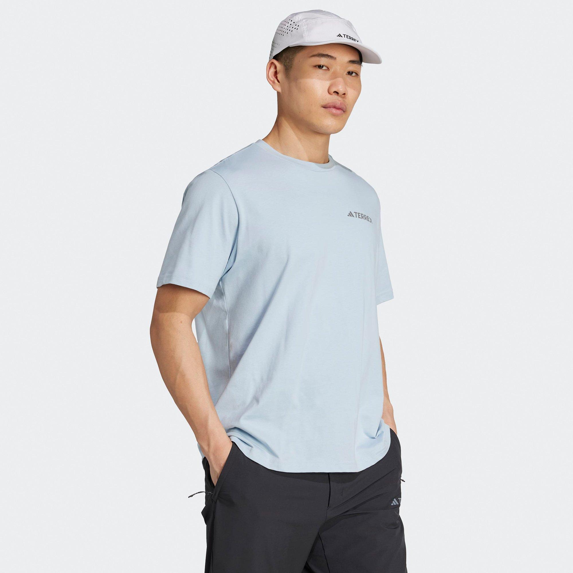 Wonder Blue - adidas - adidas Mens Terrex Polygiene Graphic T-Shirt - 6