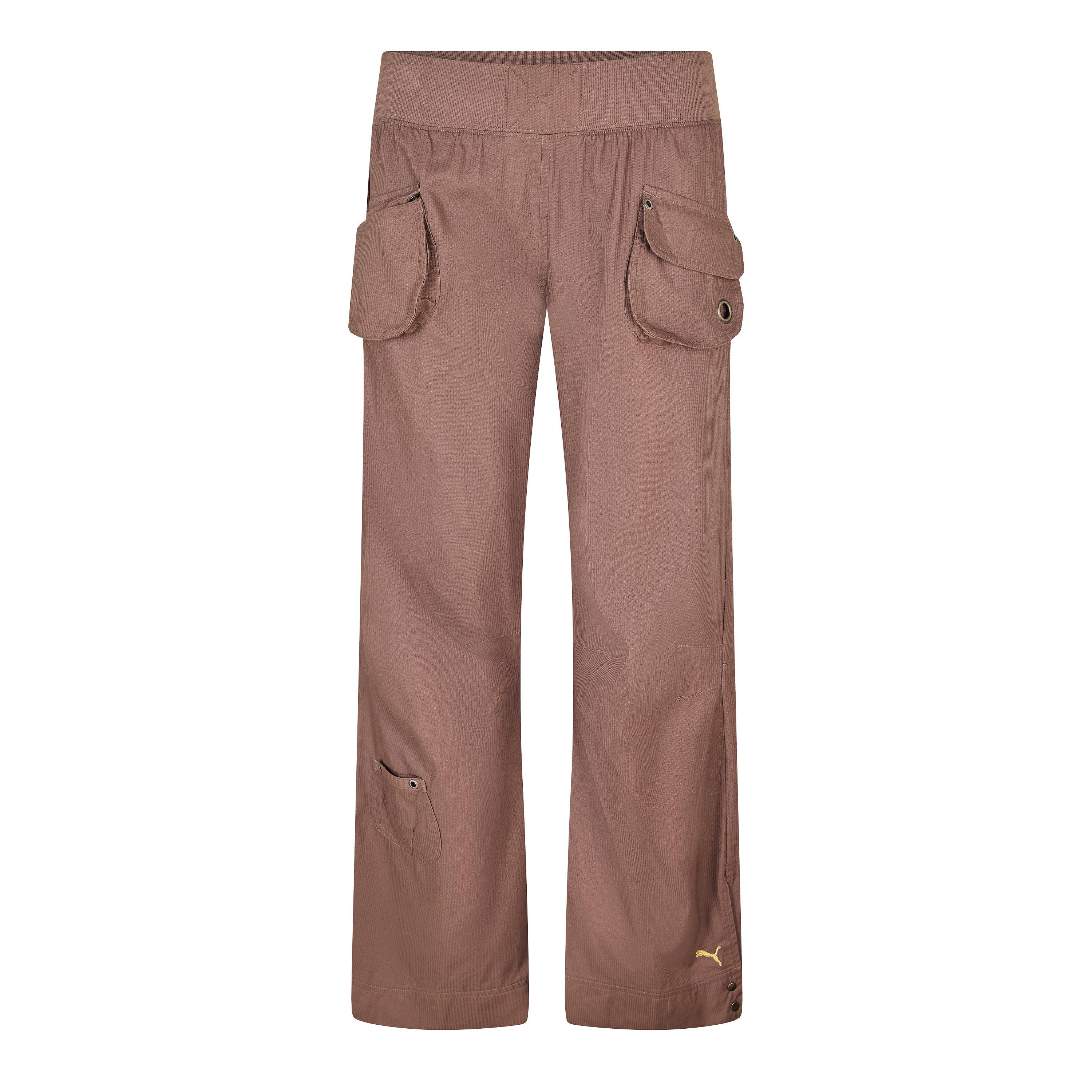 Brown - Puma - Fl Woven Pull On Pants Womens - 1