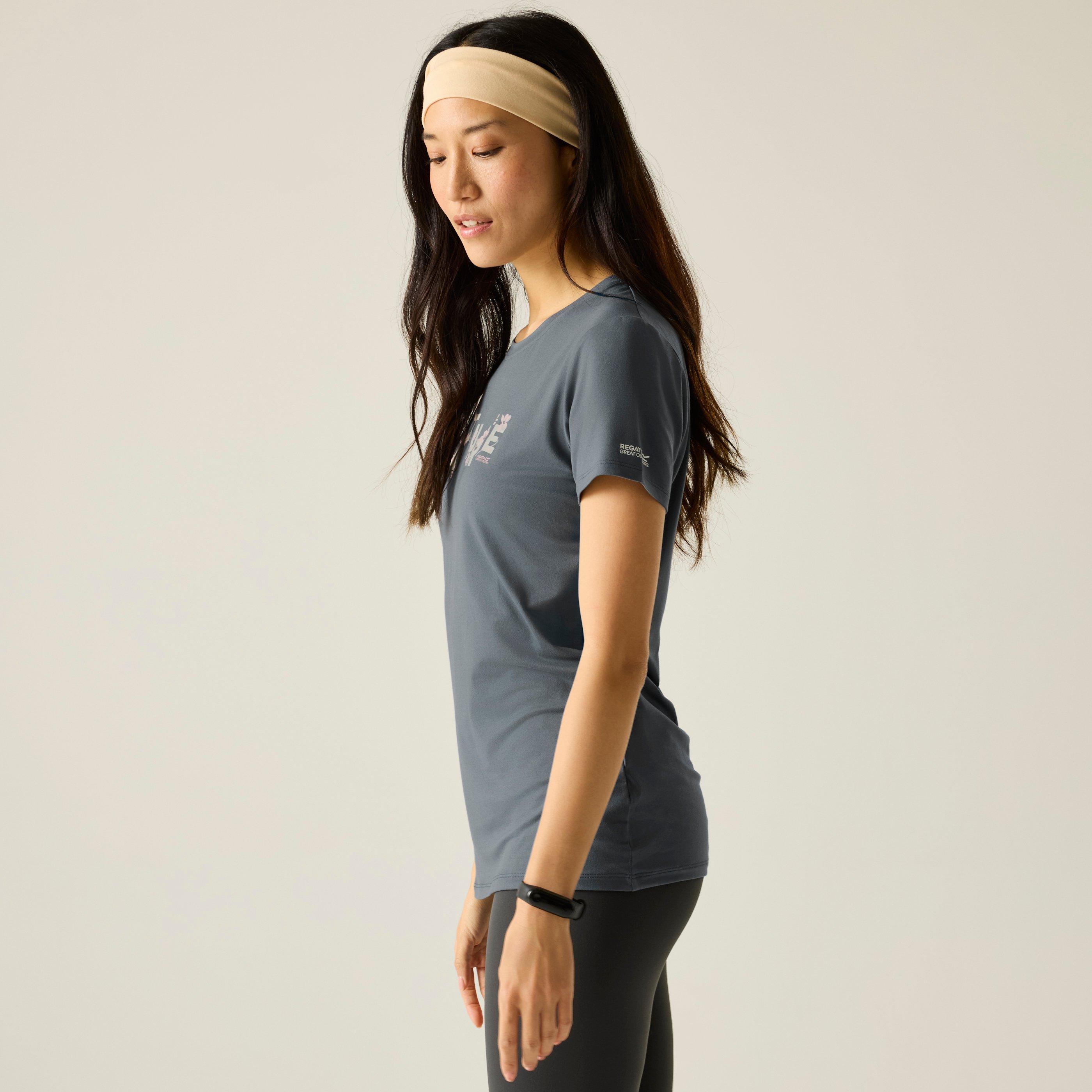 Regatta Women's Fingal Tee Short Sleeve Performance T-Shirt - Dark Storm - 14 (L)