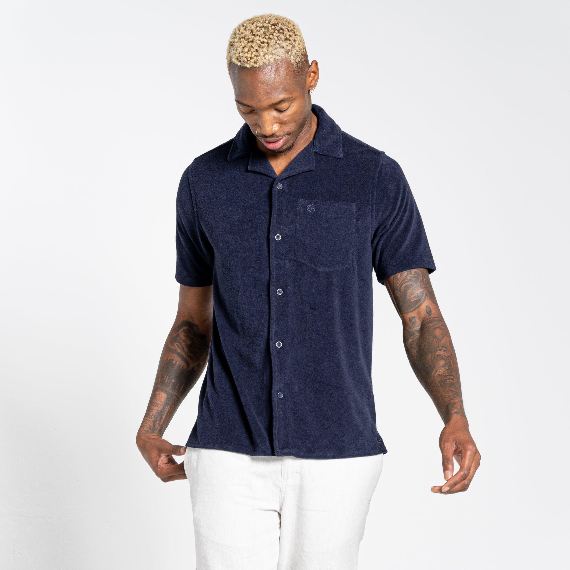 Blue Navy - Craghoppers - Men's Crag Cholla Short-Sleeve Shirt - 1