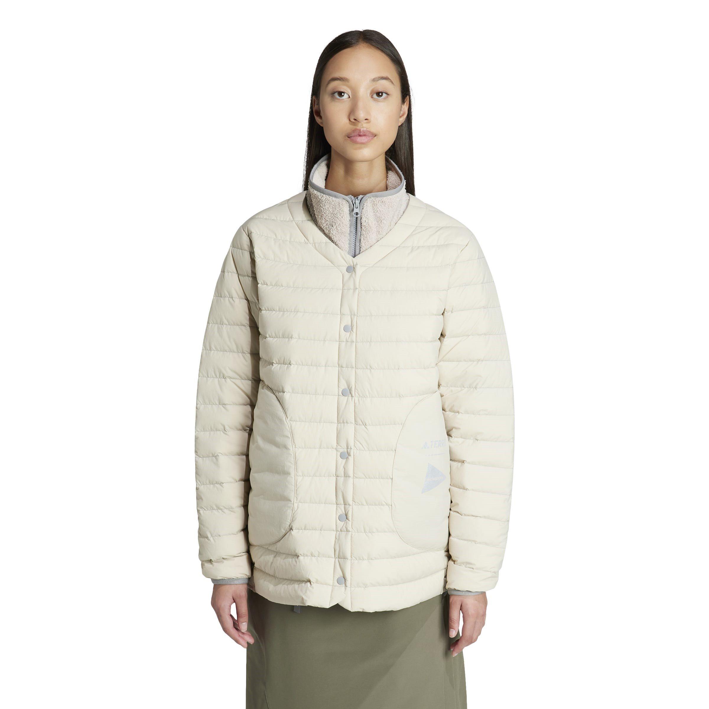 Blå - adidas - Terrex + og wander XPLORIC jakke til kvinder - 3