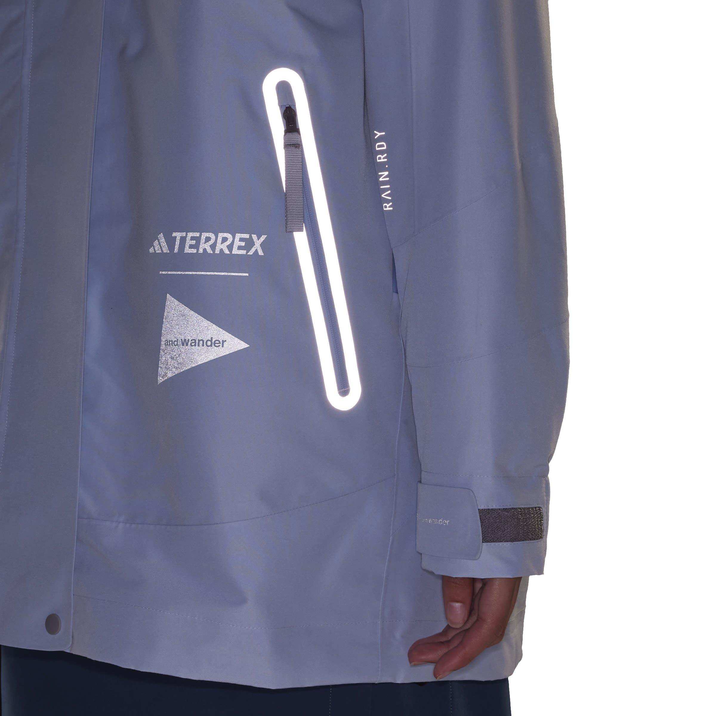 Blå - adidas - Terrex + og wander XPLORIC jakke til kvinder - 7