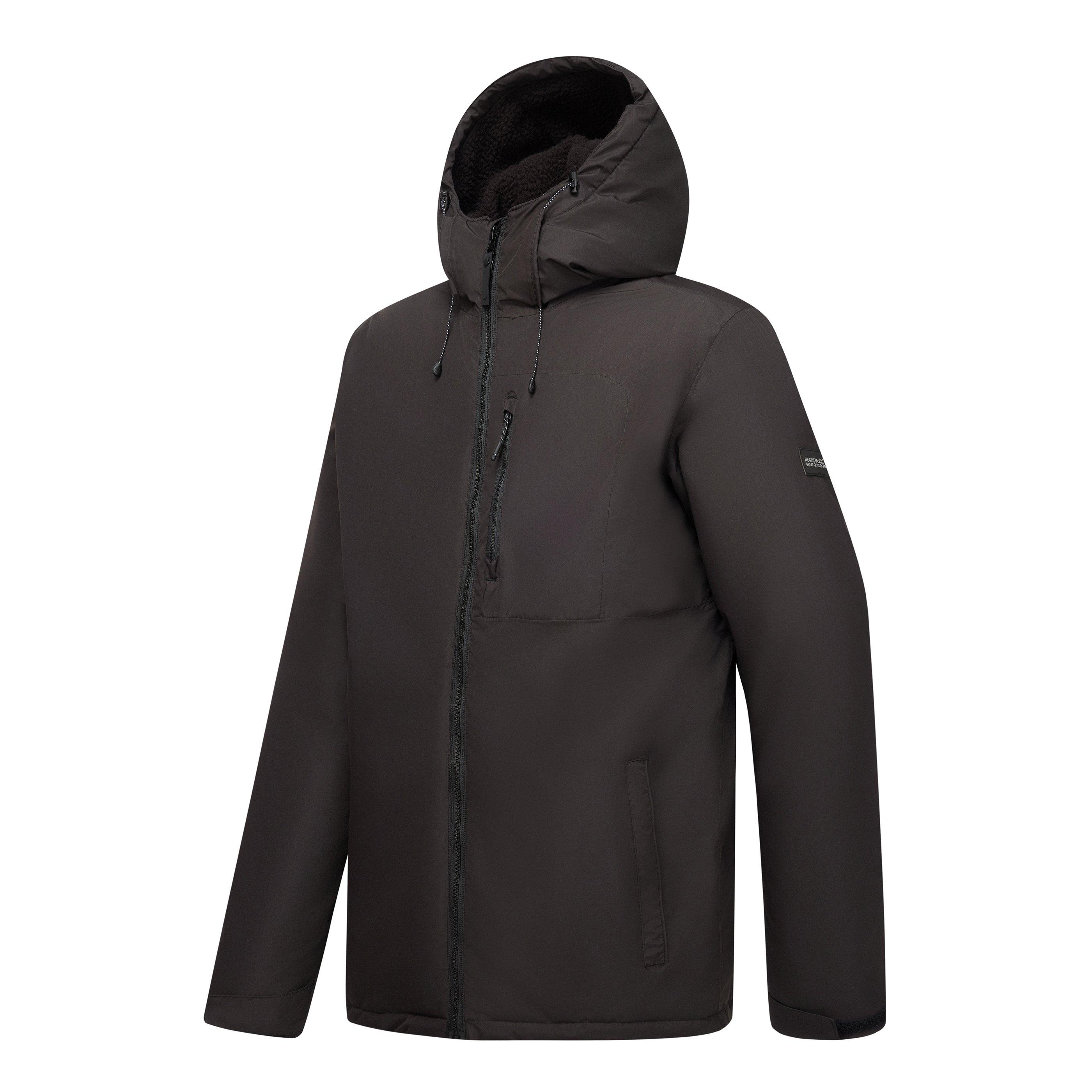 Black - Regatta - Men's Frankie Full-Zip Hooded Puffer Jacket - 3
