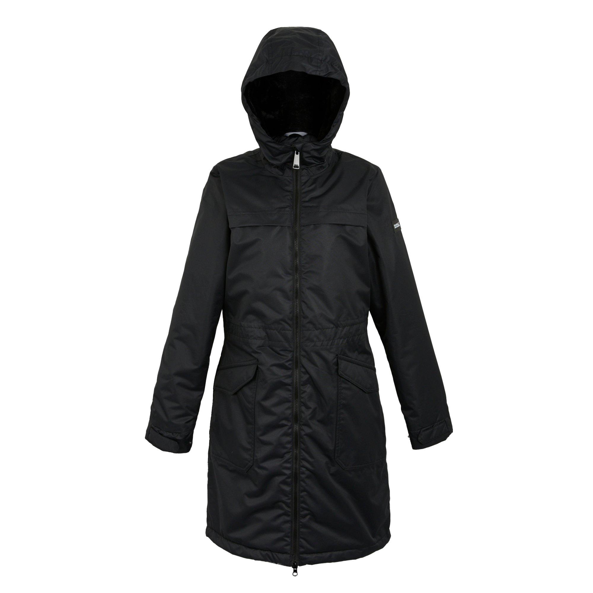 Black - Regatta - Romine II Waterproof Hooded Long Sleeve Insulated Puffer Jacket - 11