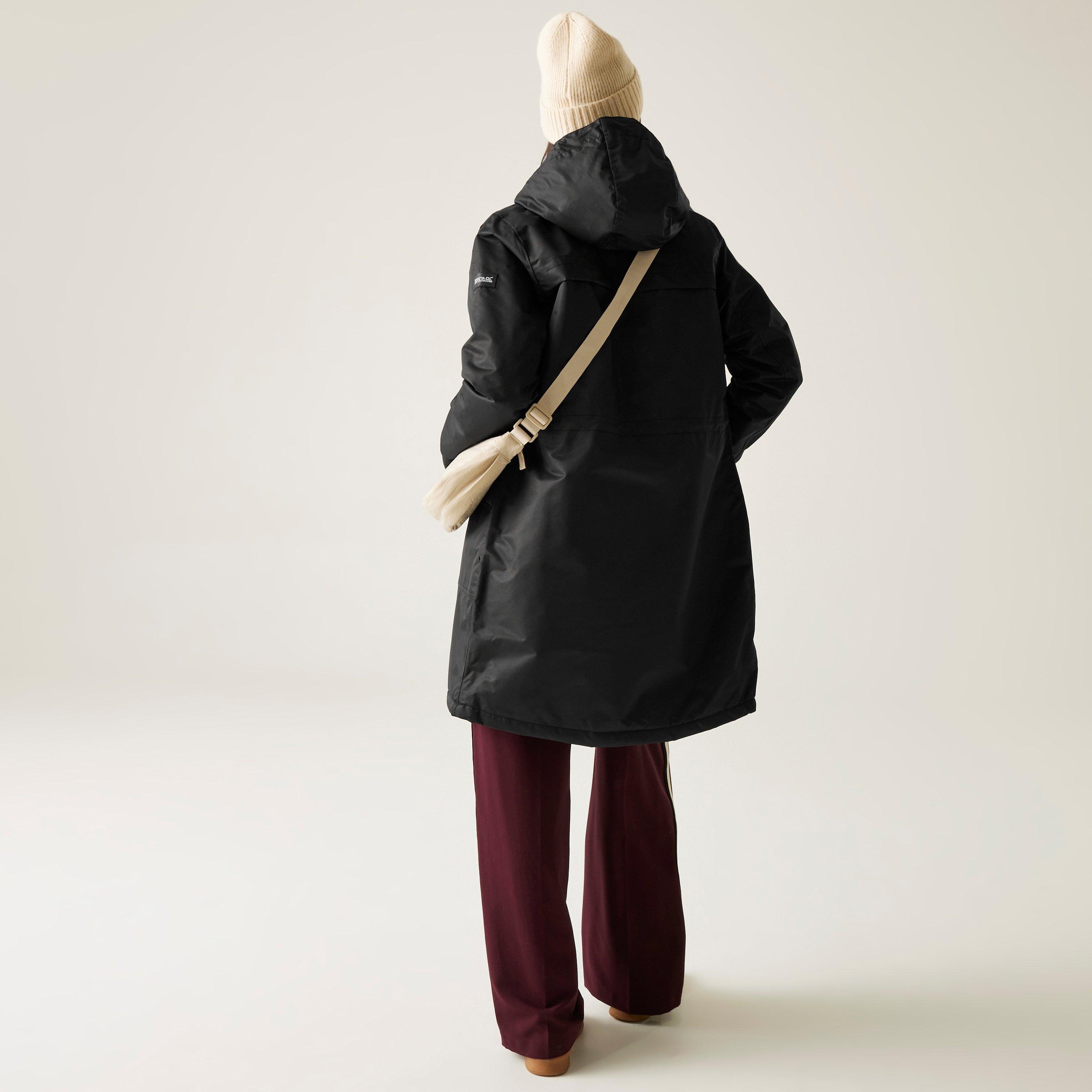 Crna - Regatta - Romine II Waterproof Hooded Long Sleeve Insulated Puffer Jacket - 4