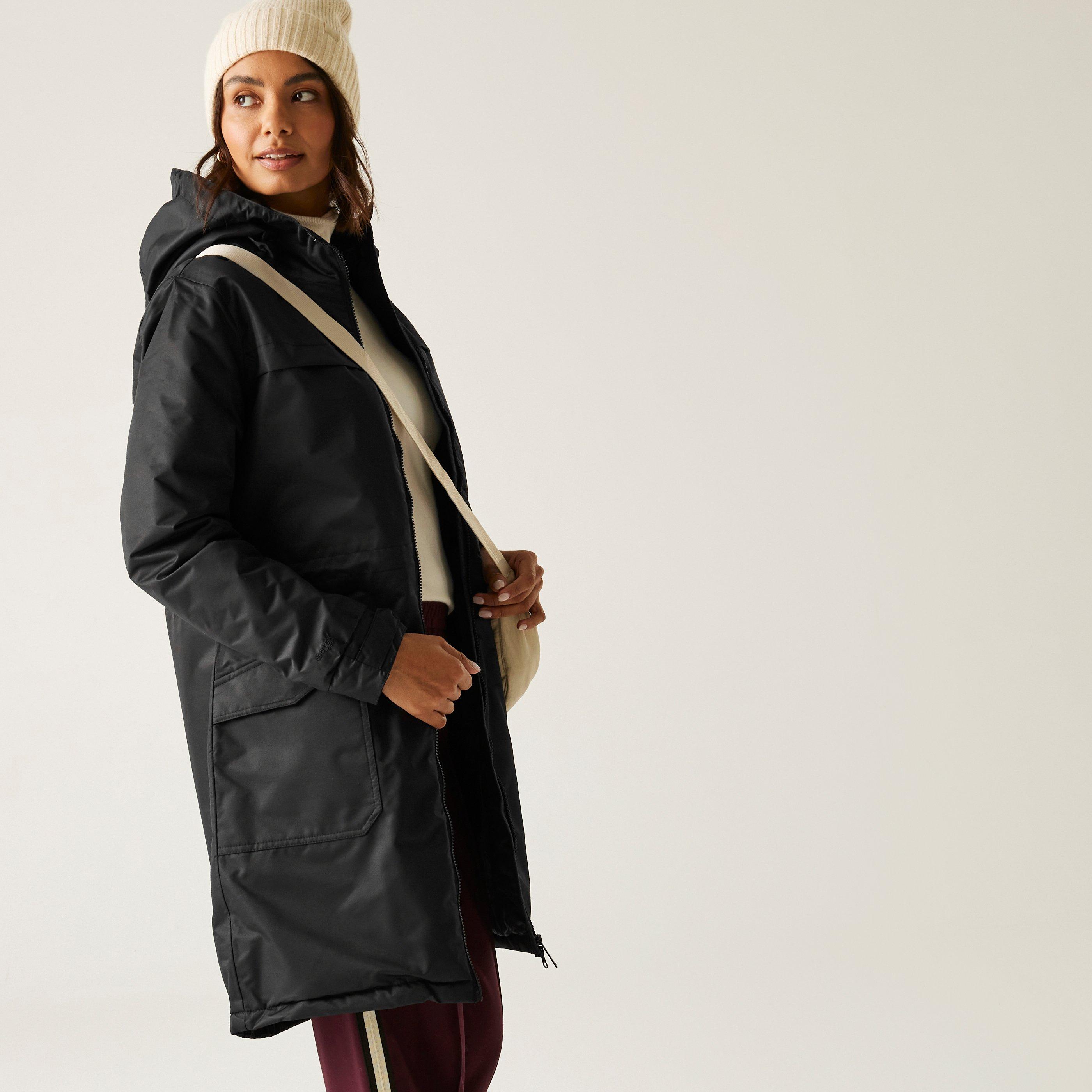 Crna - Regatta - Romine II Waterproof Hooded Long Sleeve Insulated Puffer Jacket - 6