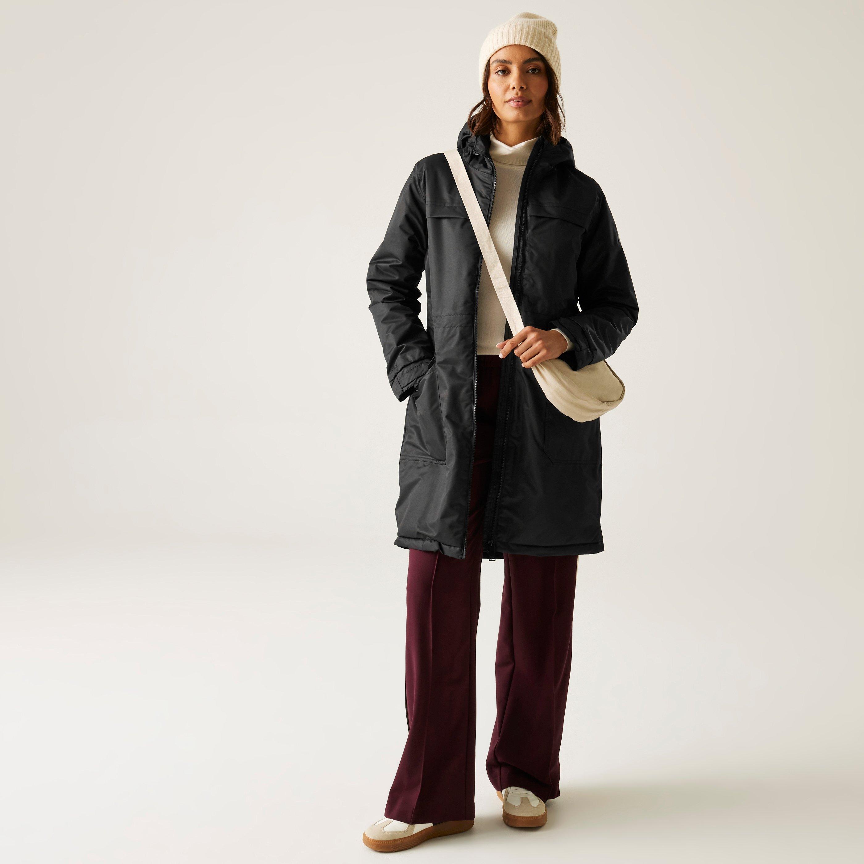 Crna - Regatta - Romine II Waterproof Hooded Long Sleeve Insulated Puffer Jacket - 8