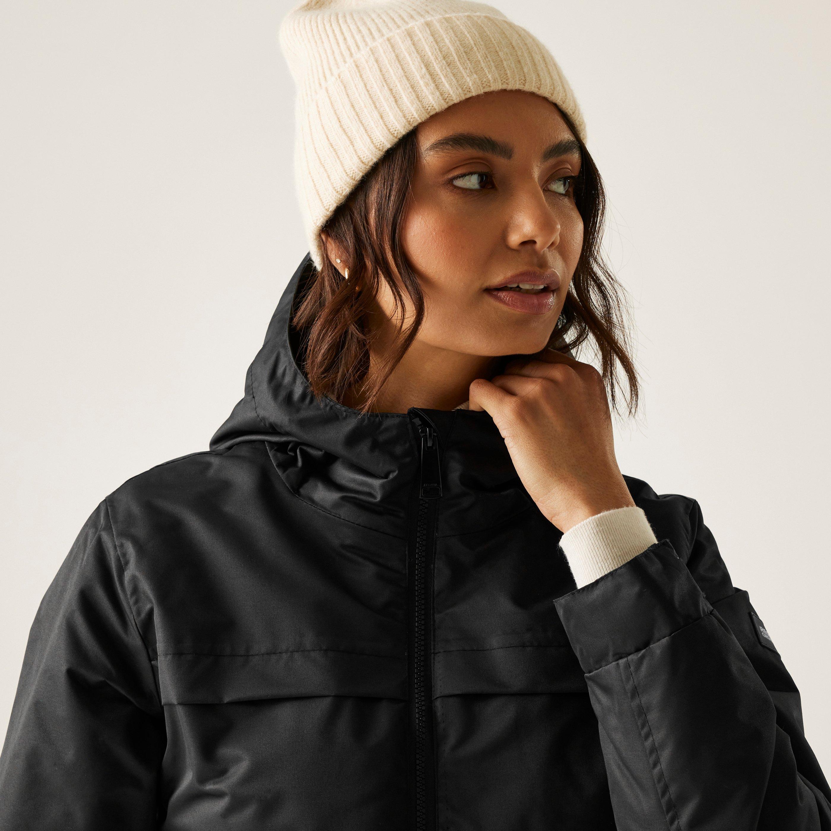 Crna - Regatta - Romine II Waterproof Hooded Long Sleeve Insulated Puffer Jacket - 9