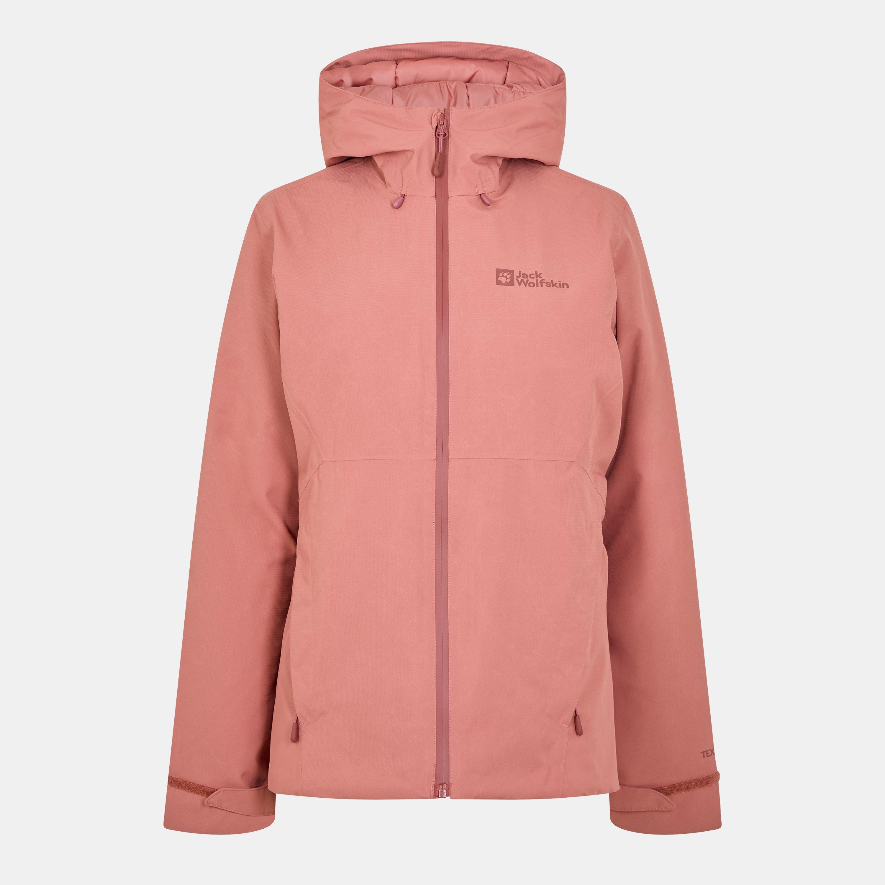 Jack Wolfskin Women's Wisper Quilted Weather-Resistant Insulated Puffer Jacket - Mineral Red - 8 (XS)