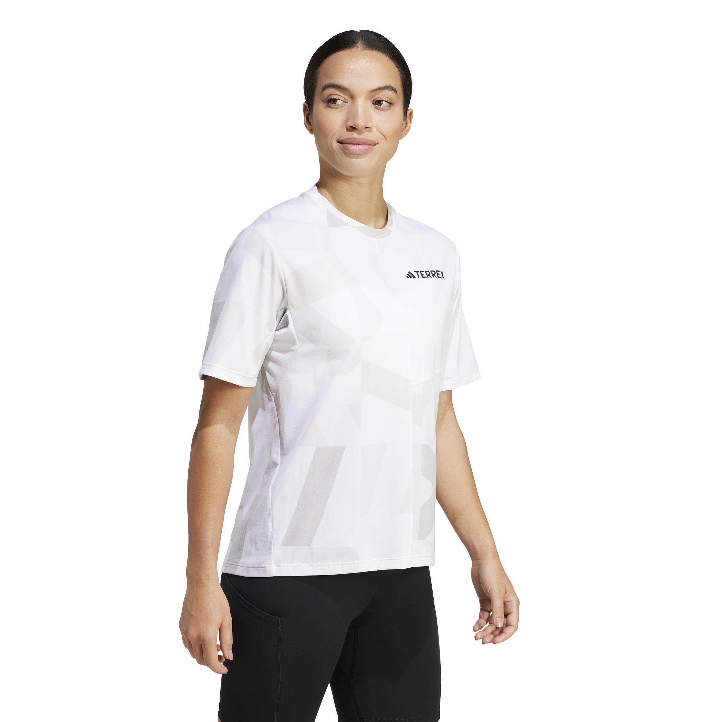 White - adidas - Terrex Multi Climacool Printed Womens Performance T-Shirt - 4