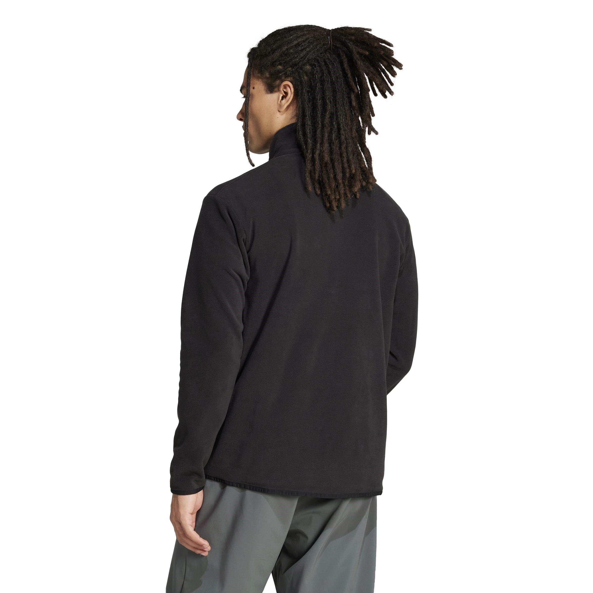 Black - adidas - Multi Essentials Full-Zip Fleece Jacket Mens - 3