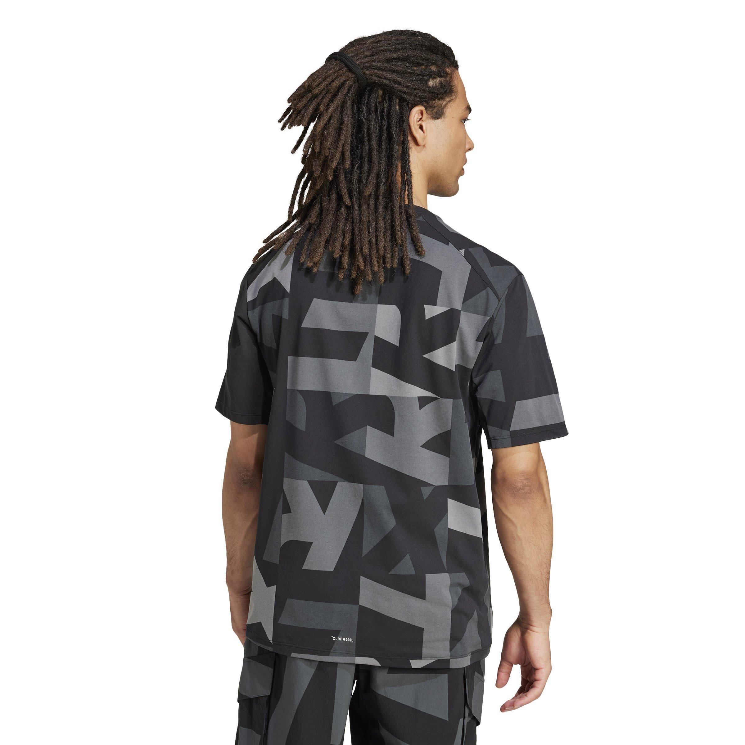 Black/Carbon - adidas - adidas Terrex Multi Climacool Printed Mens Performance T-Shirt - 3
