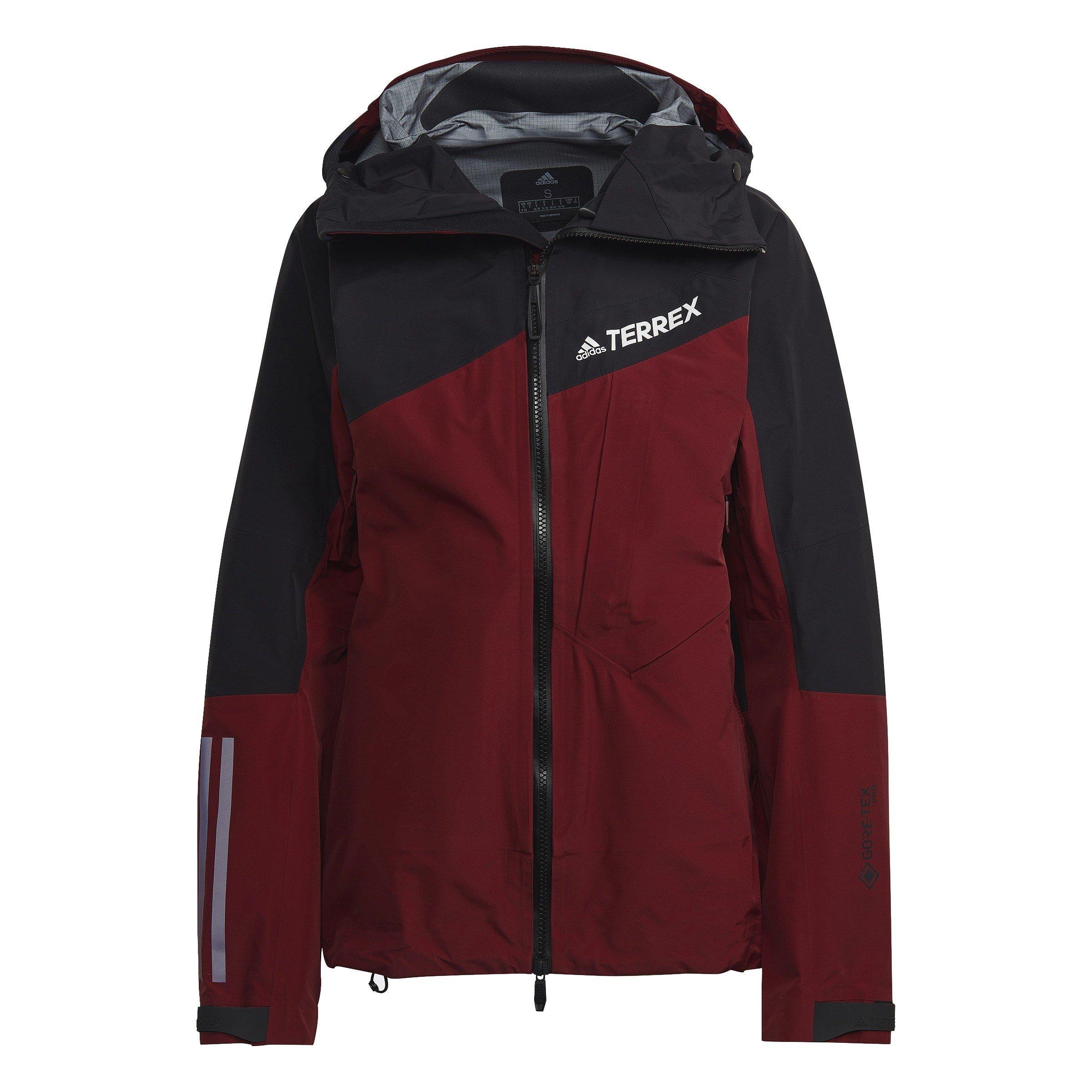 Red - adidas - Women's Terrex Techrock GORE-TEX Waterproof Long Sleeve Softshell Jacket