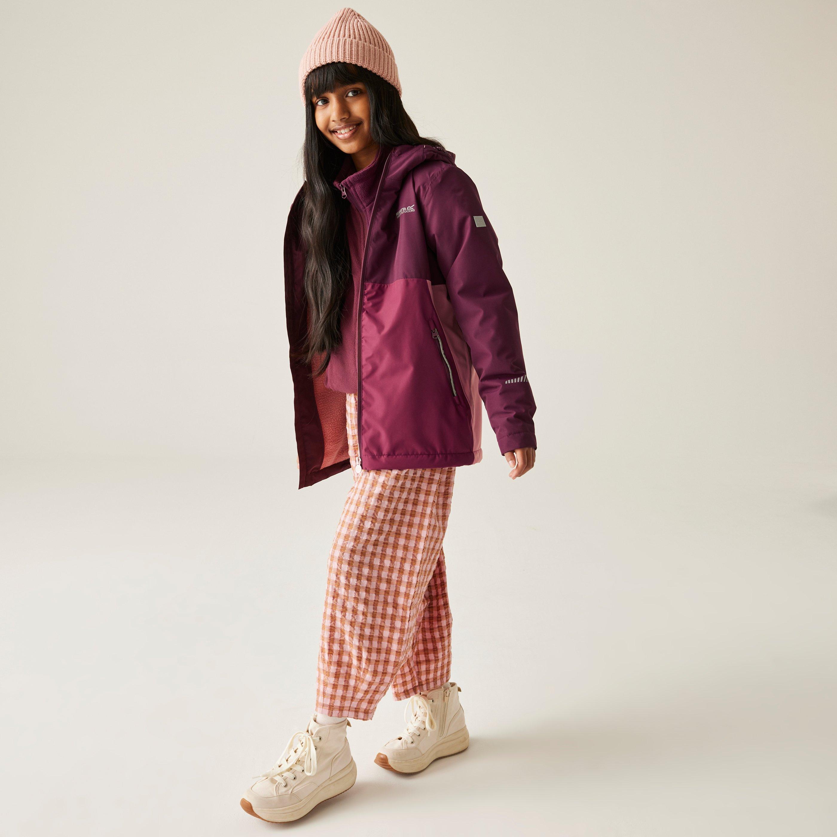 Black/Pmsp - Regatta - Kids Hillain Waterproof Jacket - 6