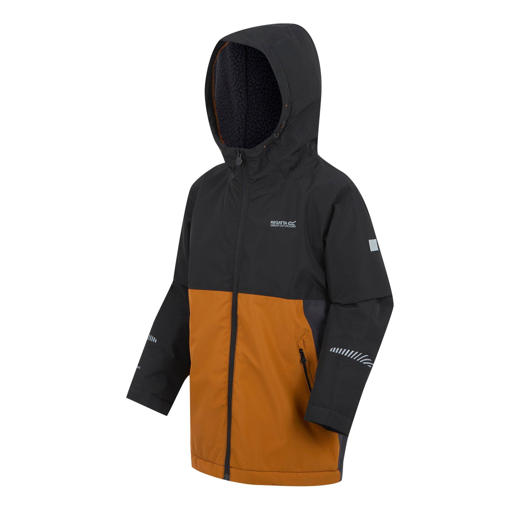 Fig - Regatta - Unisex Kids Hillain Warm Lined Isotex Reflective Waterproof Jacket - 9