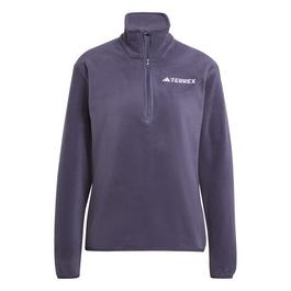 adidas Multi Essentials half Zip Fleece Jacket Womens