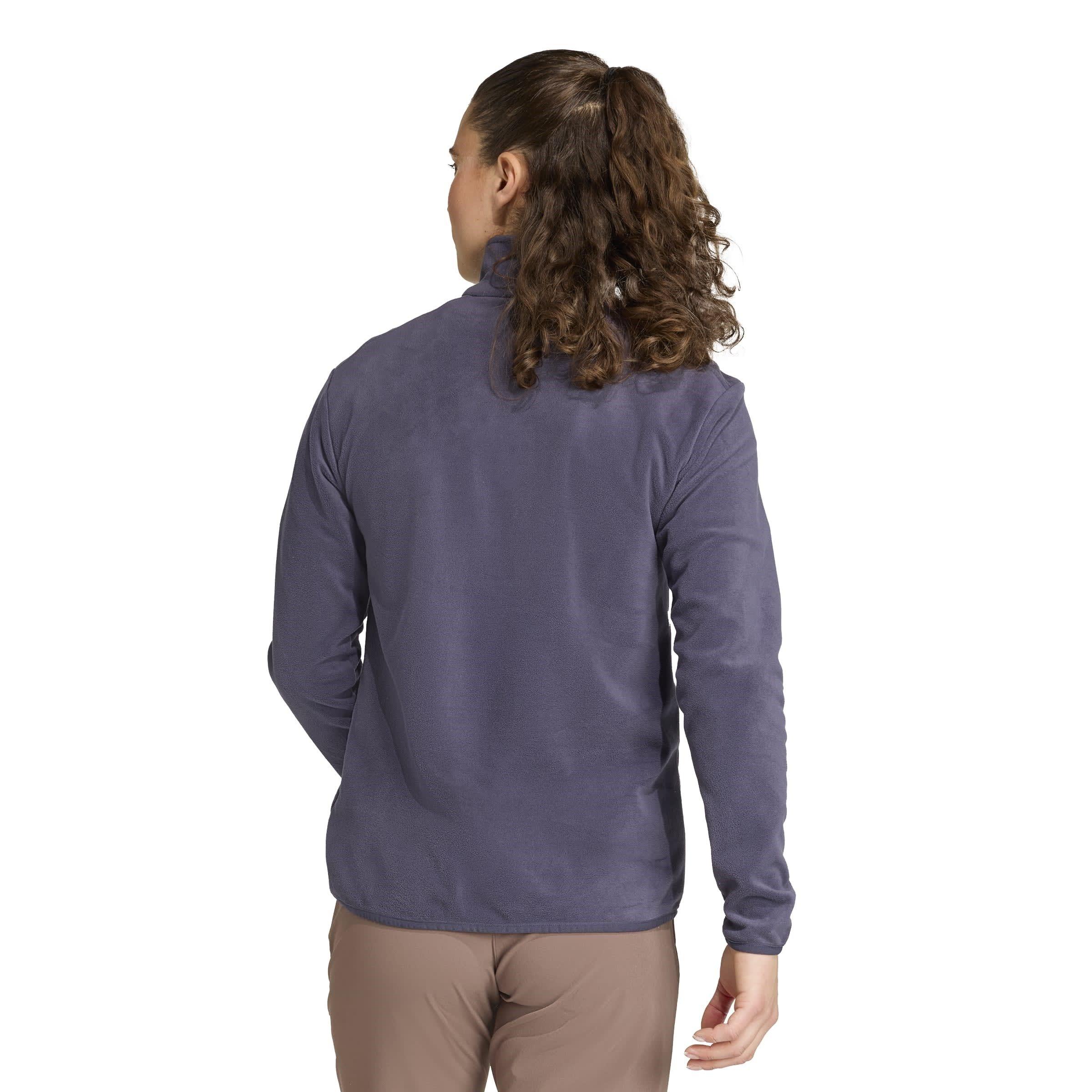 Shadow Navy - adidas - Multi Essentials half Zip Fleece Jacket Womens - 3