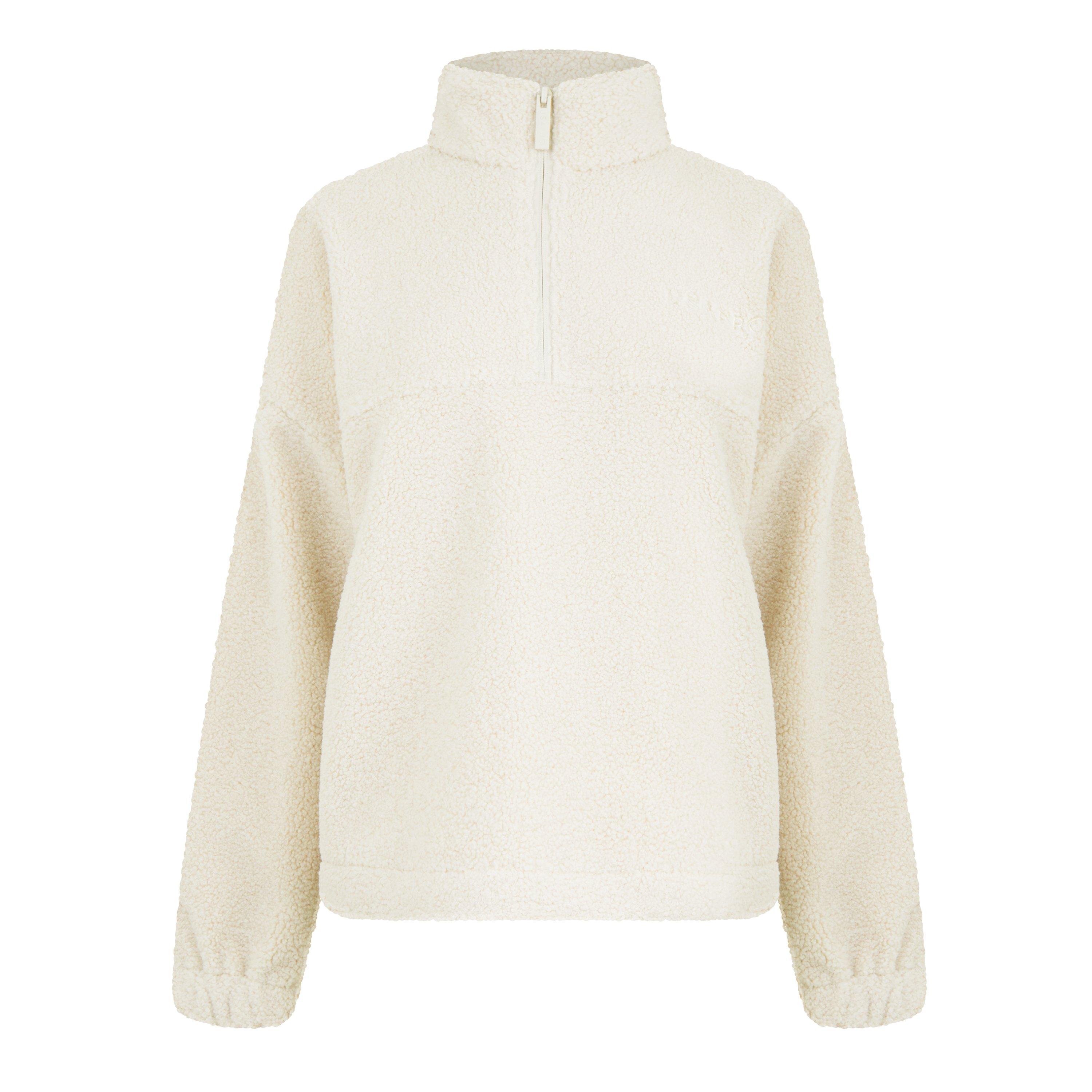 Cream - USA Pro - USAPro Borg Funnel Quarter-Zip Fleece - 6