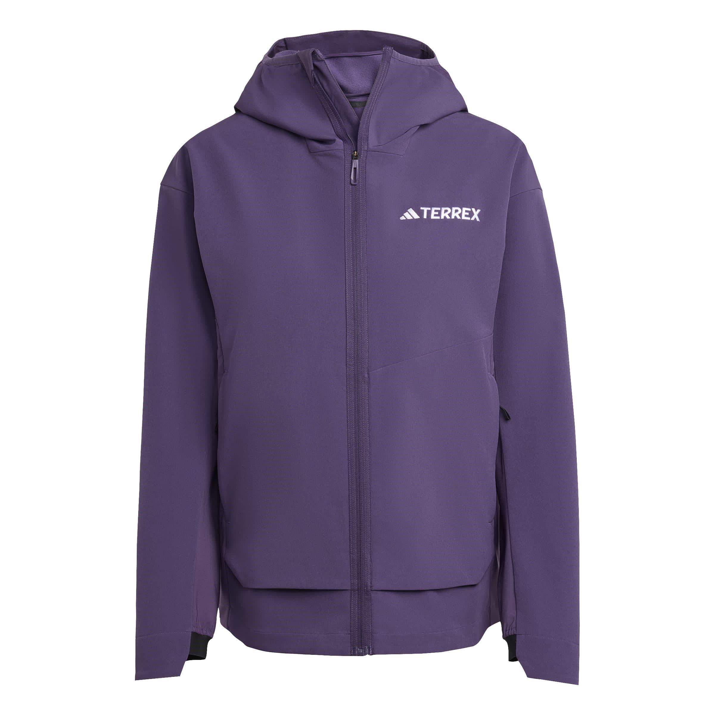 Adidas Women's Terrex  Hiking Softshell Jacket - Plum - 10 (S)
