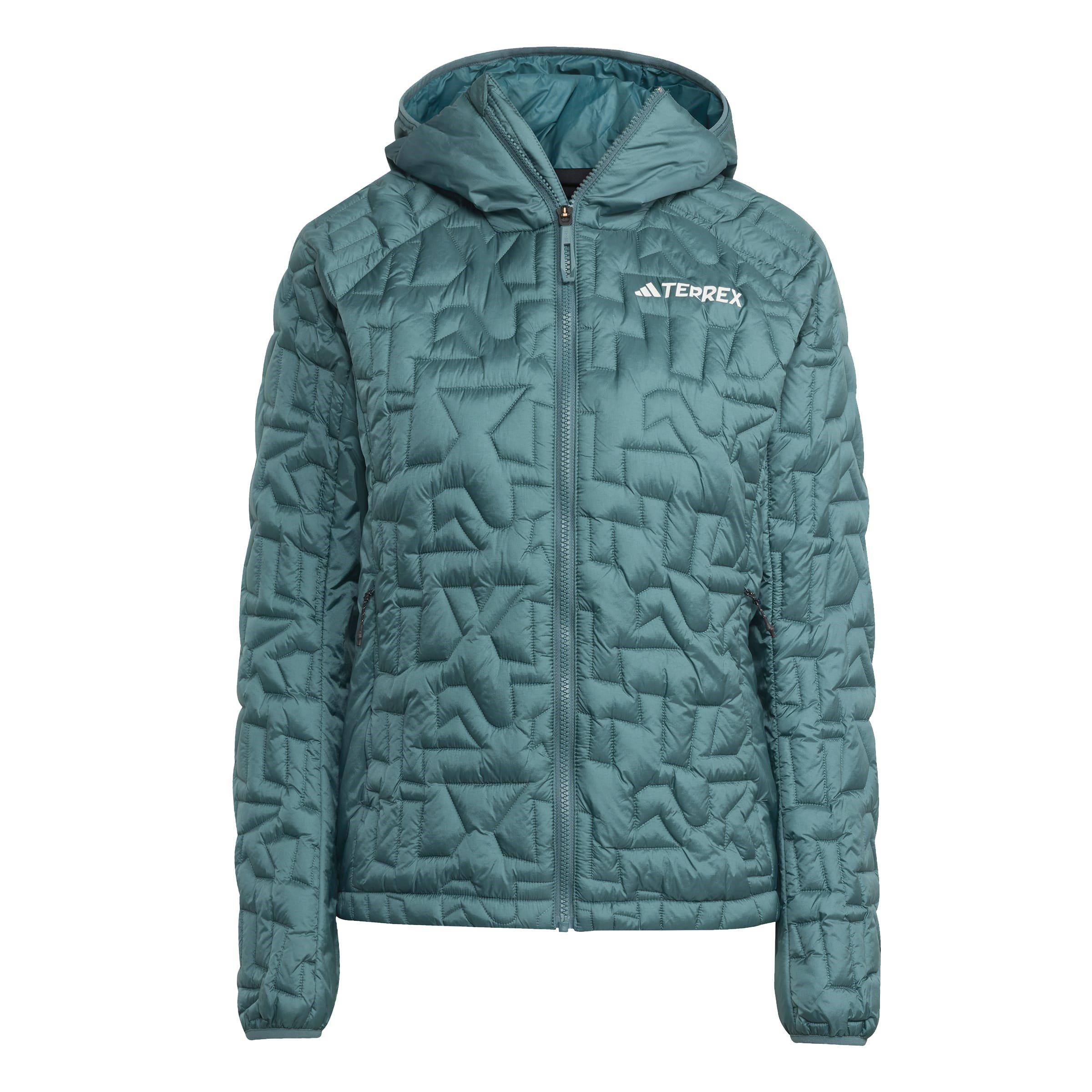 Adidas Women's Xperior Primaloft Water-Repellent Packable Insulated Puffer Jacket - Teal - 14 (L)