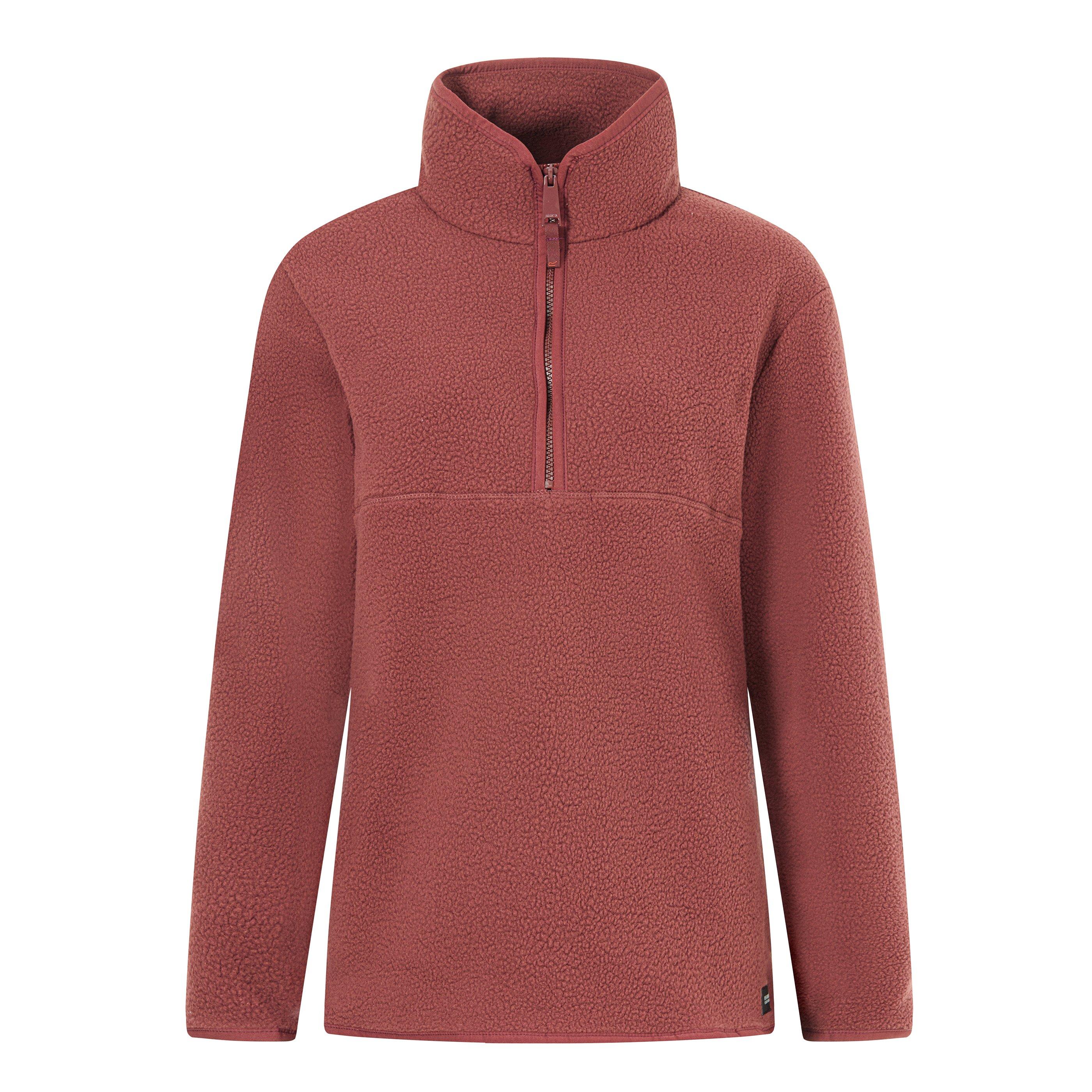 Regatta Women's Frankie Borg 1/4-Zip Fleece Top - Dark Cherry - 12 (M)