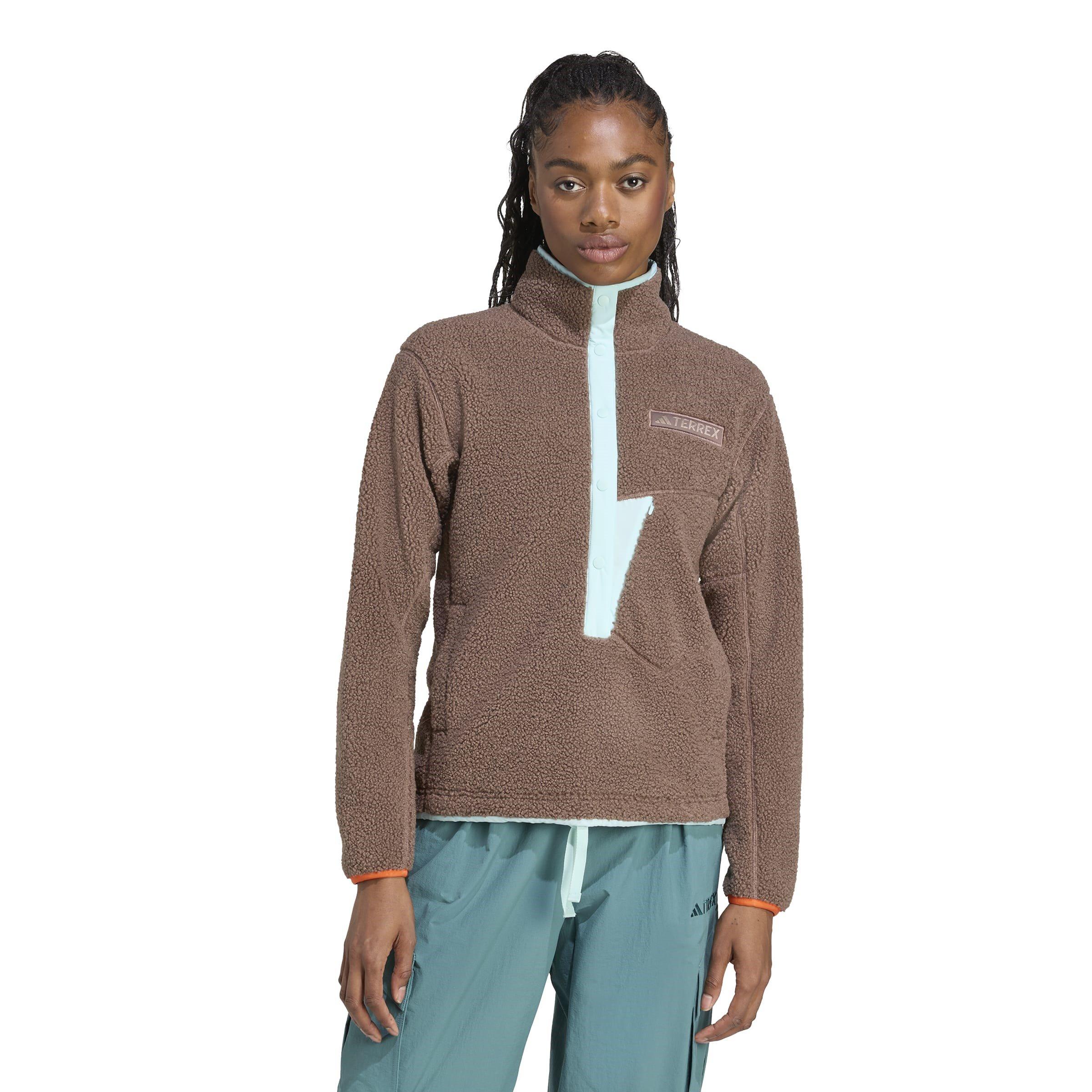 Earth Strata - adidas - Terrex Xploric High Pile Fleece Pullover Sweatshirt Womens - 2