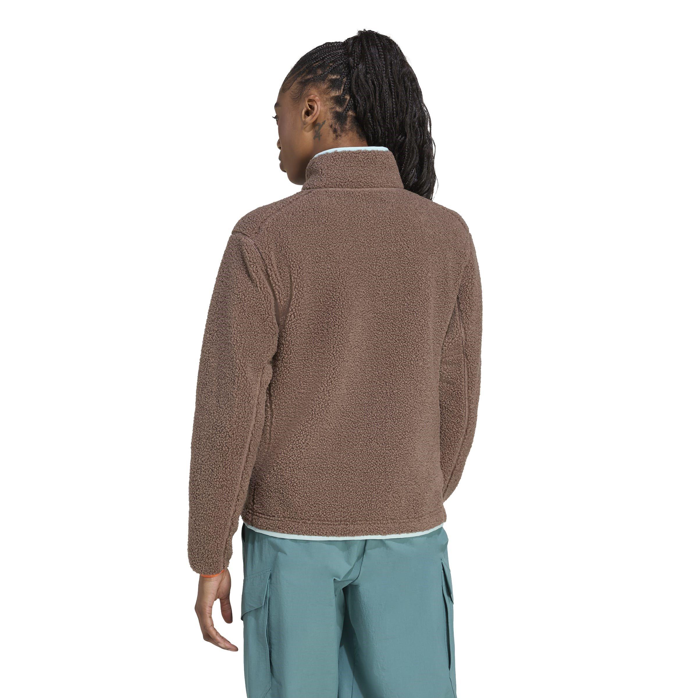 Earth Strata - adidas - Terrex Xploric High Pile Fleece Pullover Sweatshirt Womens - 3