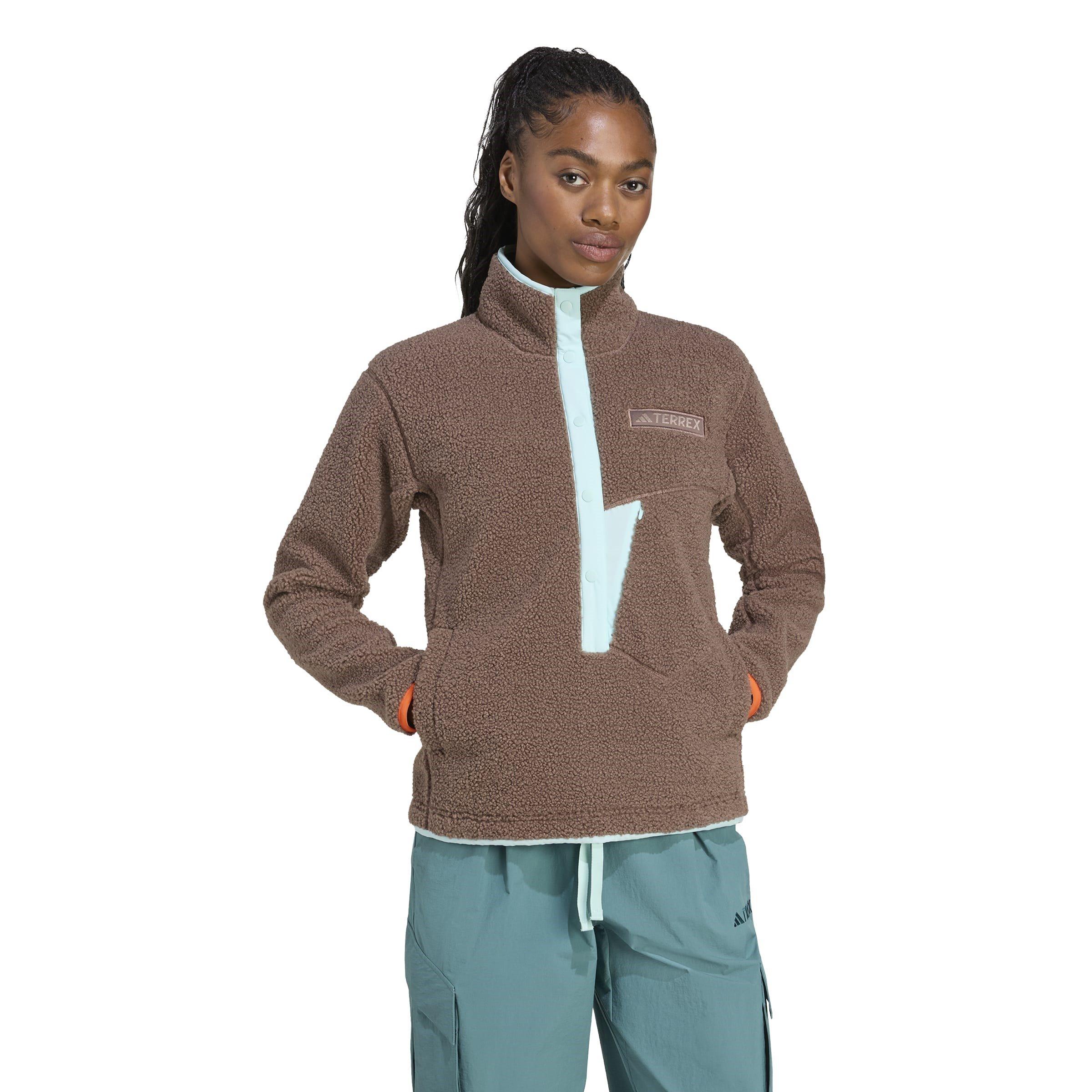 Earth Strata - adidas - Terrex Xploric High Pile Fleece Pullover Sweatshirt Womens - 4
