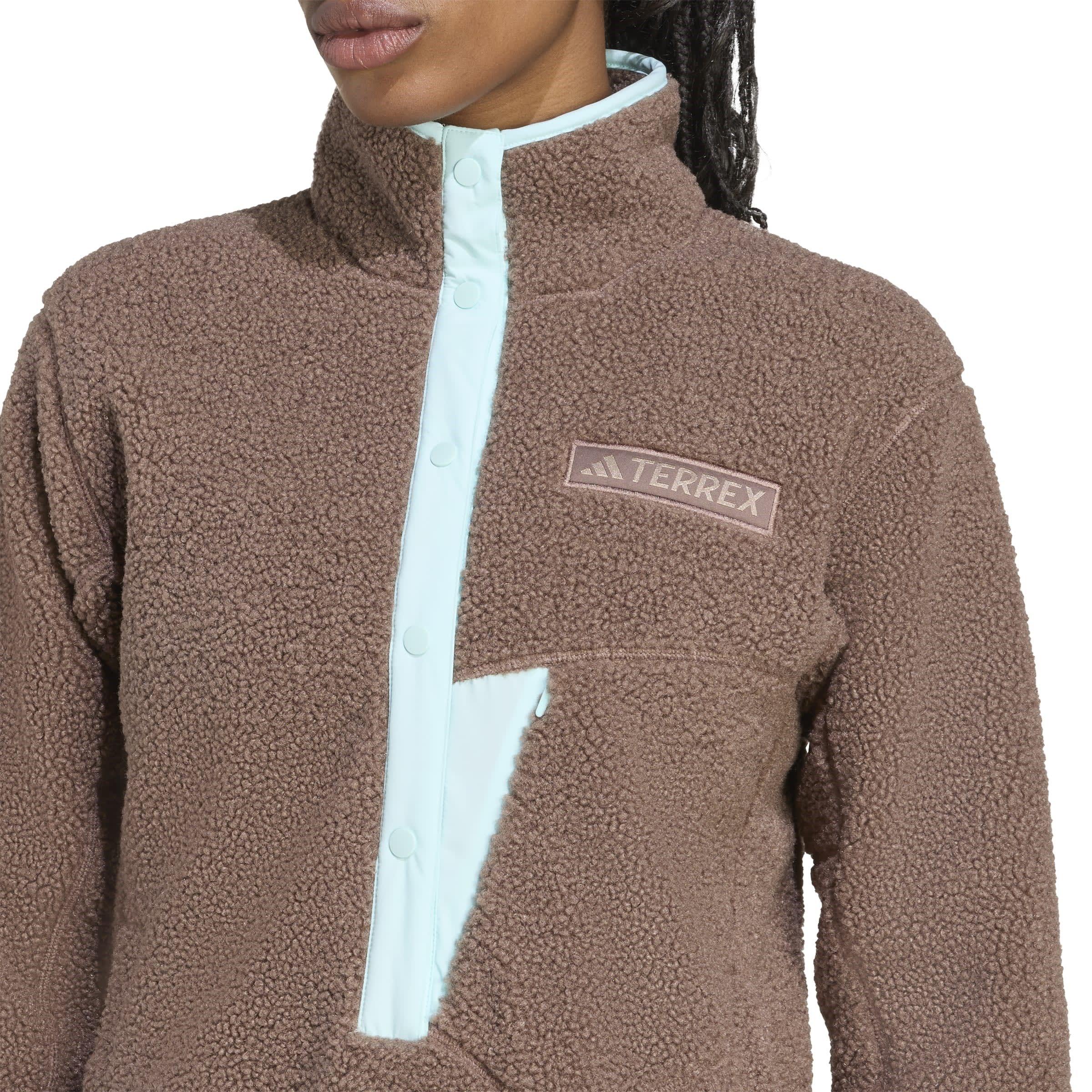 Earth Strata - adidas - Terrex Xploric High Pile Fleece Pullover Sweatshirt Womens - 6